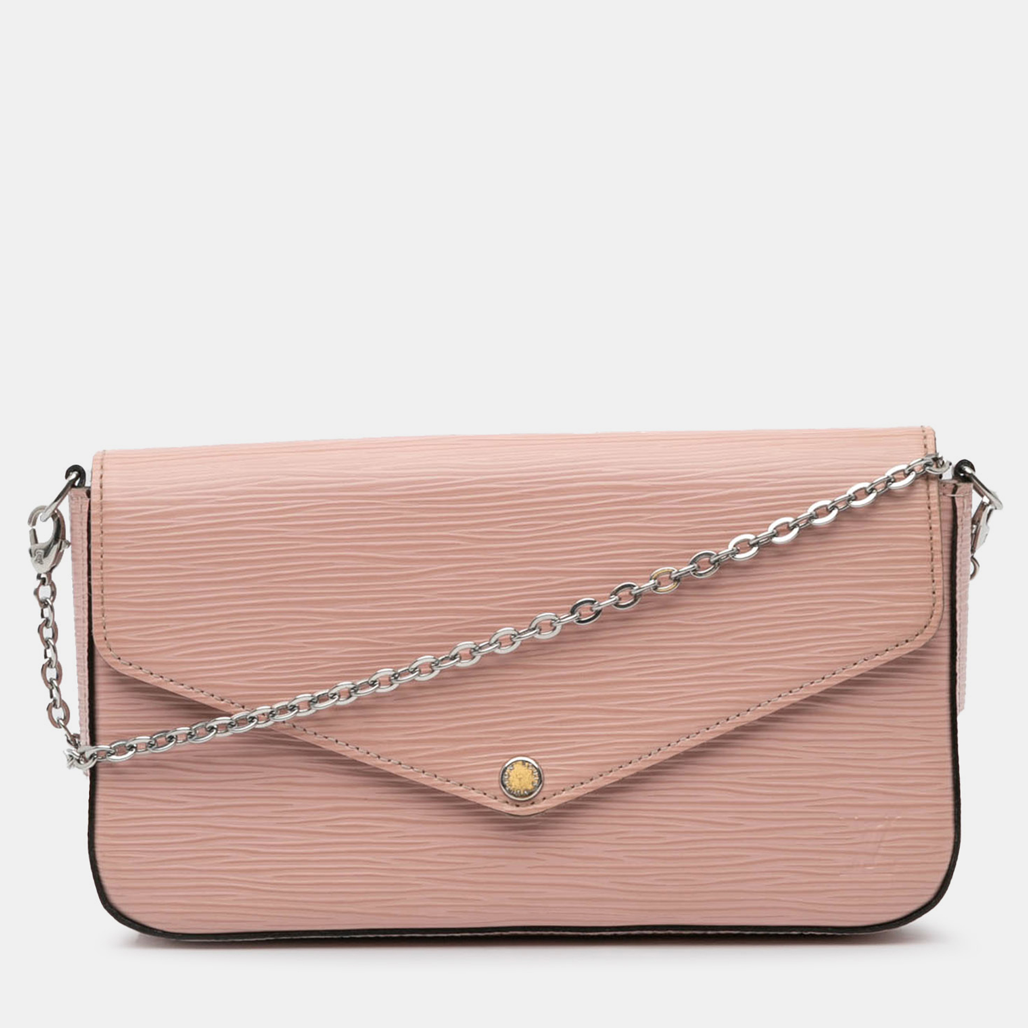 

Louis Vuitton Pink Epi Pochette Felicie