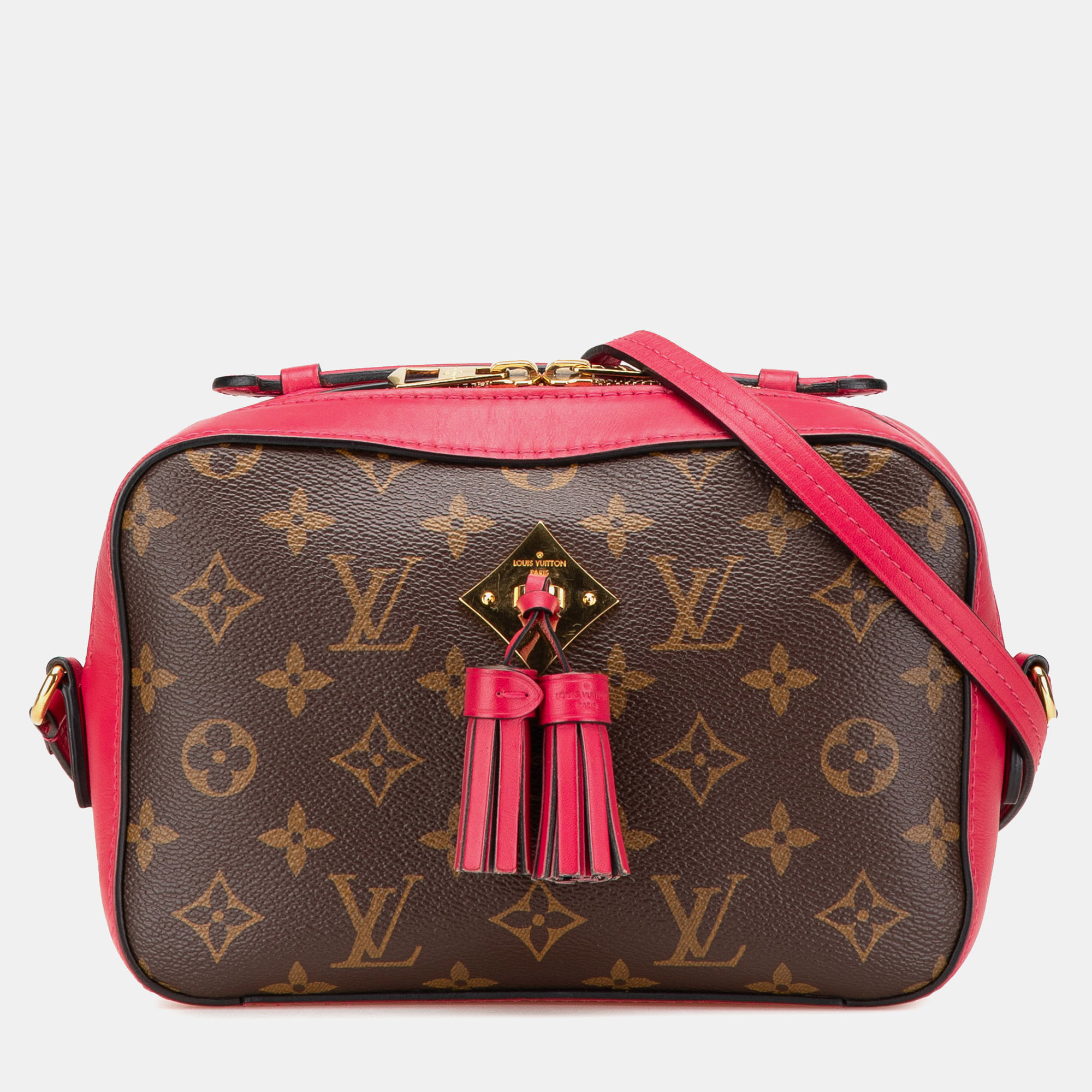 

Louis Vuitton Brown Red Monogram Saintonge
