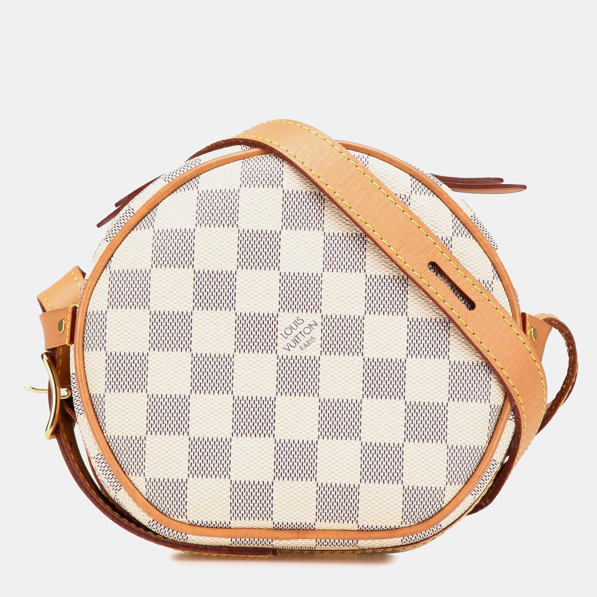 

Louis Vuitton White Damier Azur Boite Chapeaux Souple PM