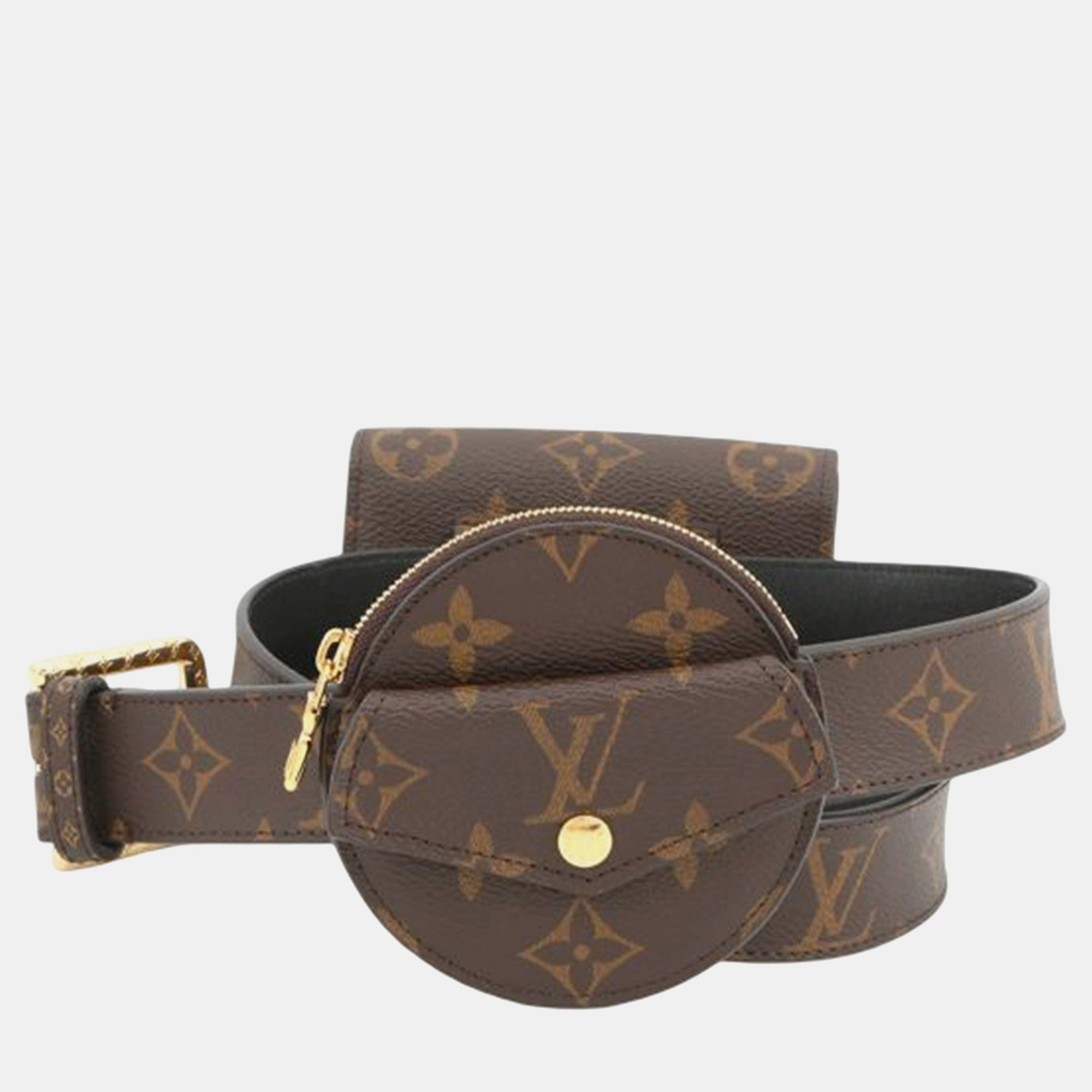 

Louis Vuitton Brown Monogram Daily Multi Pocket  Belt