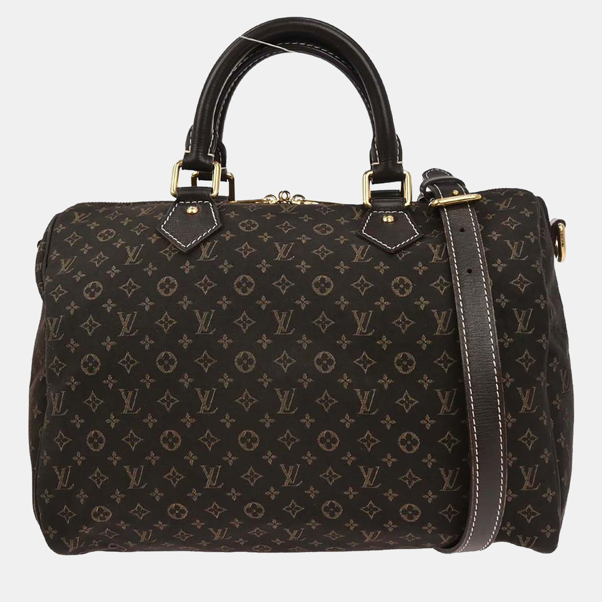 

Louis Vuitton Brown Monogram Idylle Speedy Bandouliere 30, Black