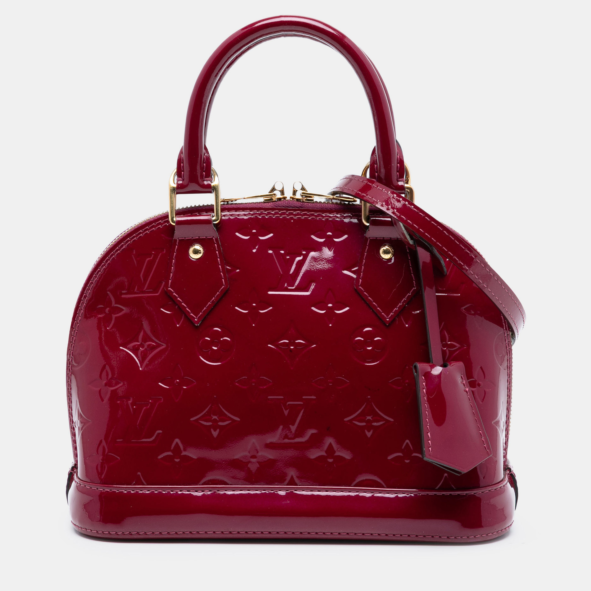 

Louis Vuitton Red Monogram Vernis Alma BB