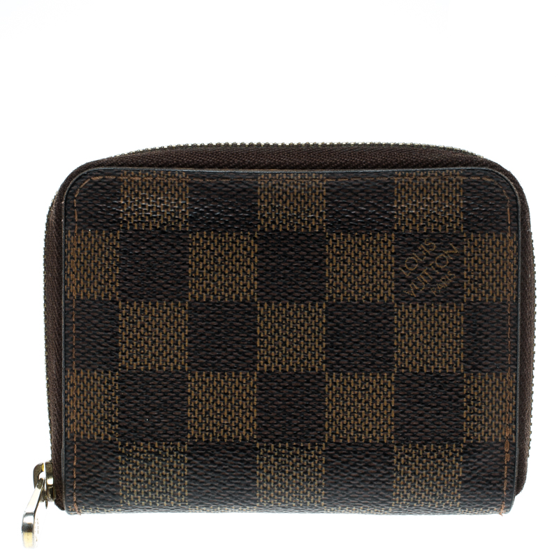 Louis Vuitton Damier Ebene Canvas Zippy Coin Purse