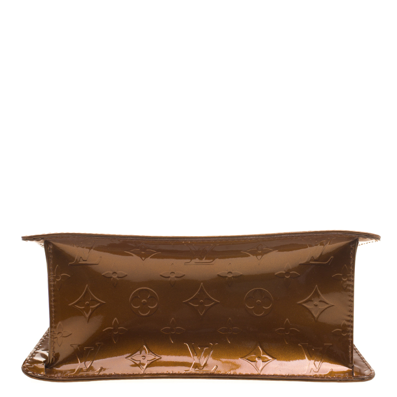 Louis Vuitton Bronze Monogram Vernis Forsyth Bag For Sale at 1stDibs