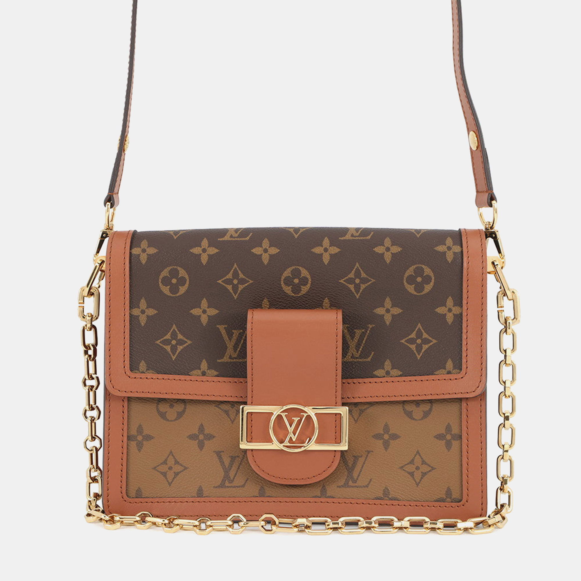 

Louis Vuitton Dauphine Noir Monogram Monogram Reverse Canvas Size Mm, Brown