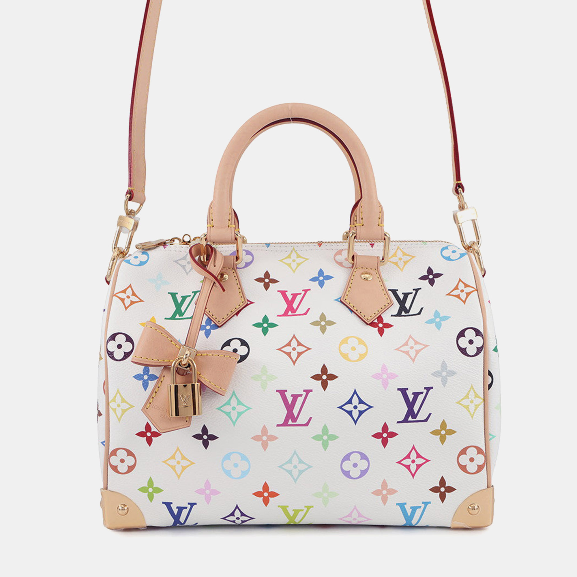 

Louis Vuitton Lv Tm Speedy Bandouliere White Monogram Multicolor Size