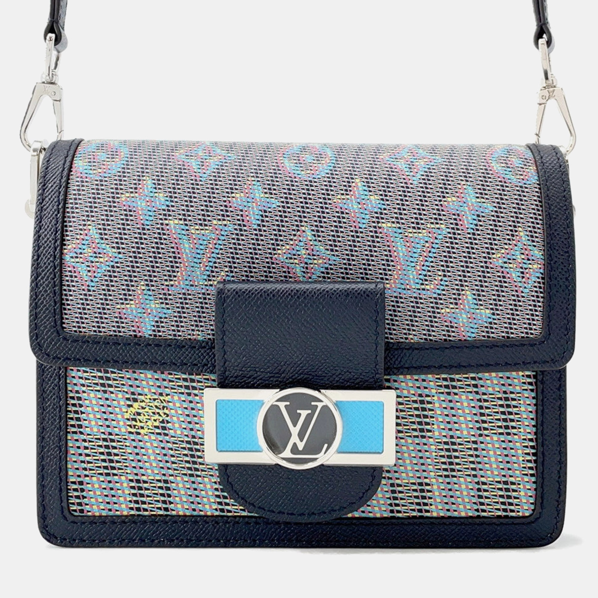 

Louis Vuitton Dauphine Multicolor/Beige Monogram LV Pop Size Mini, Blue