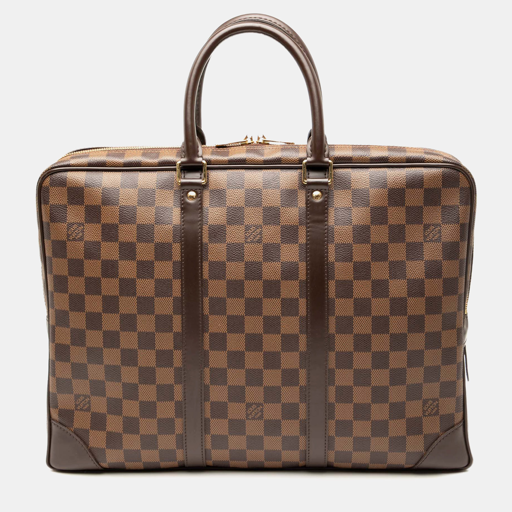 

Louis Vuitton Brown Damier Ebene Porte Documents Voyage PM