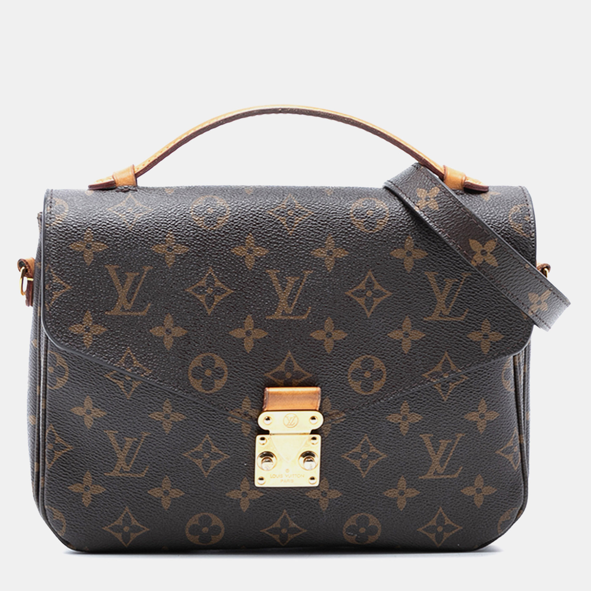 

Louis Vuitton Brown Monogram Pochette Metis