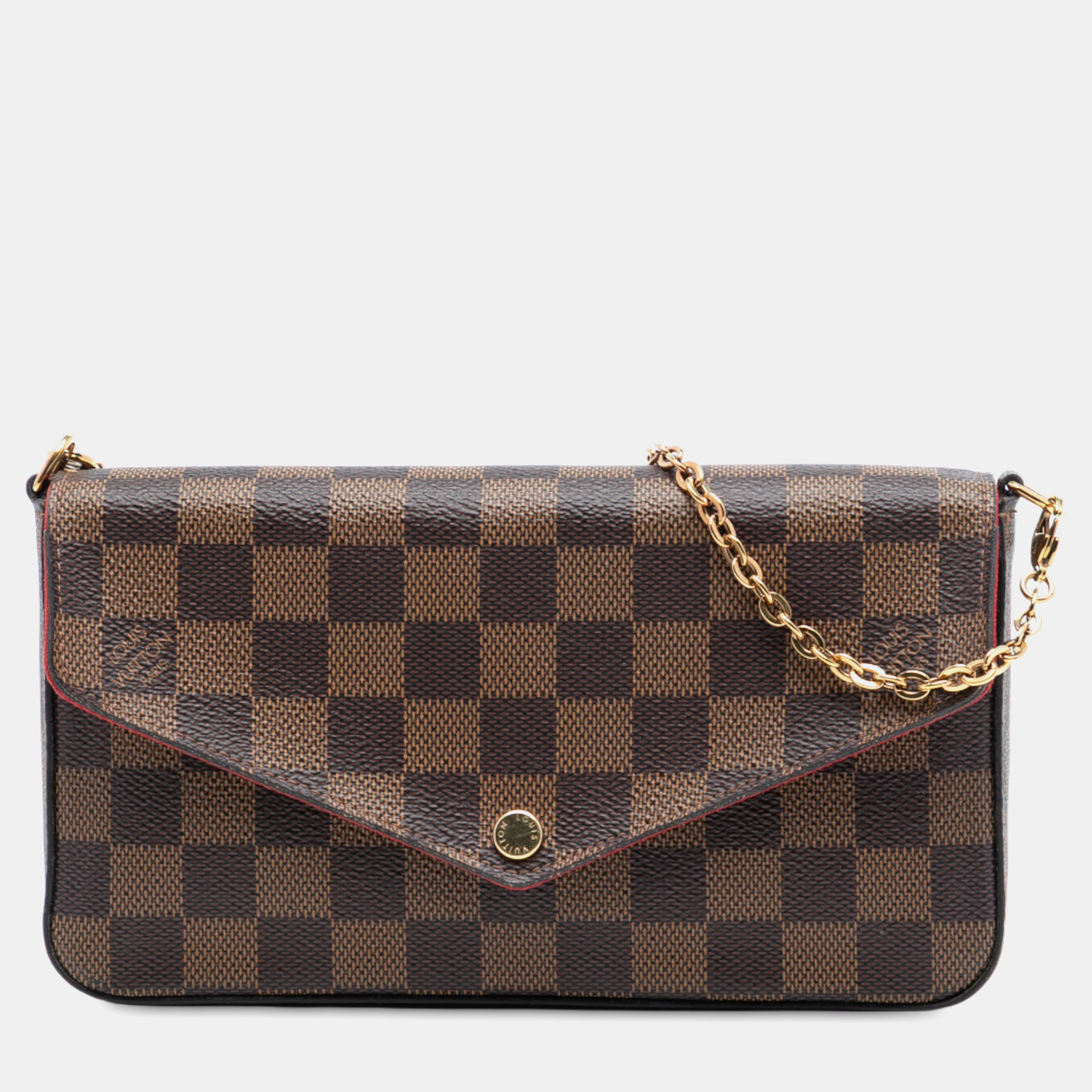 

Louis Vuitton Brown Damier Ebene Pochette Felicie