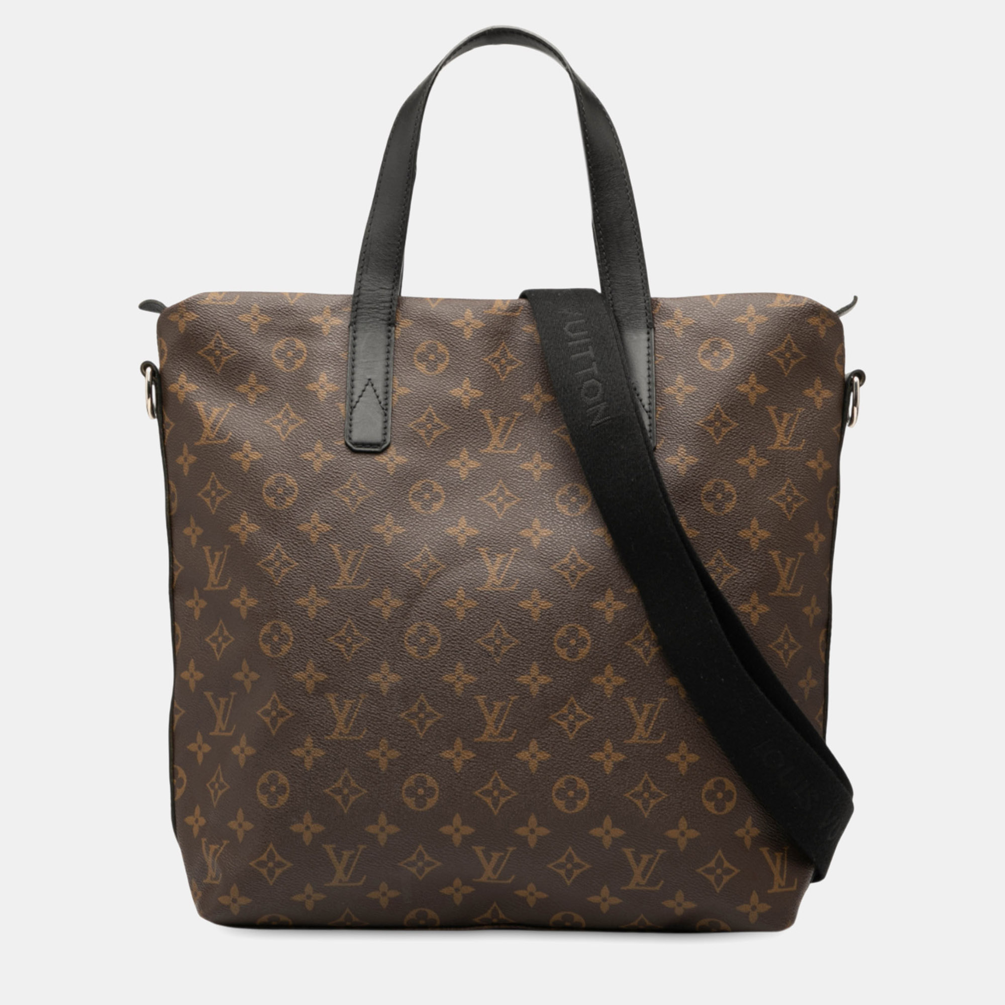 

Louis Vuitton Black Brown Monogram Macassar Kitan