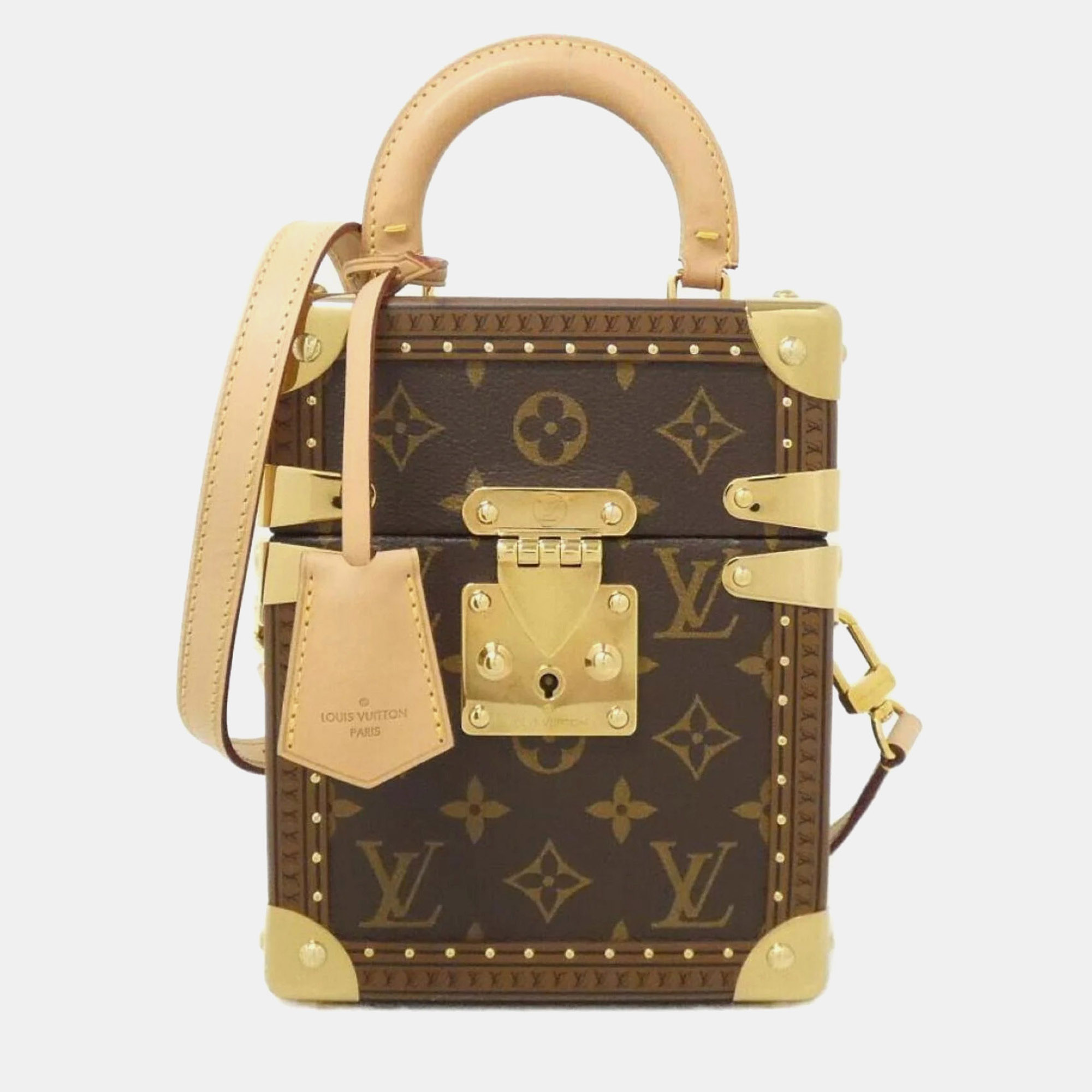 

Louis Vuitton Monogram Camera Box Shoulder Bag, Brown