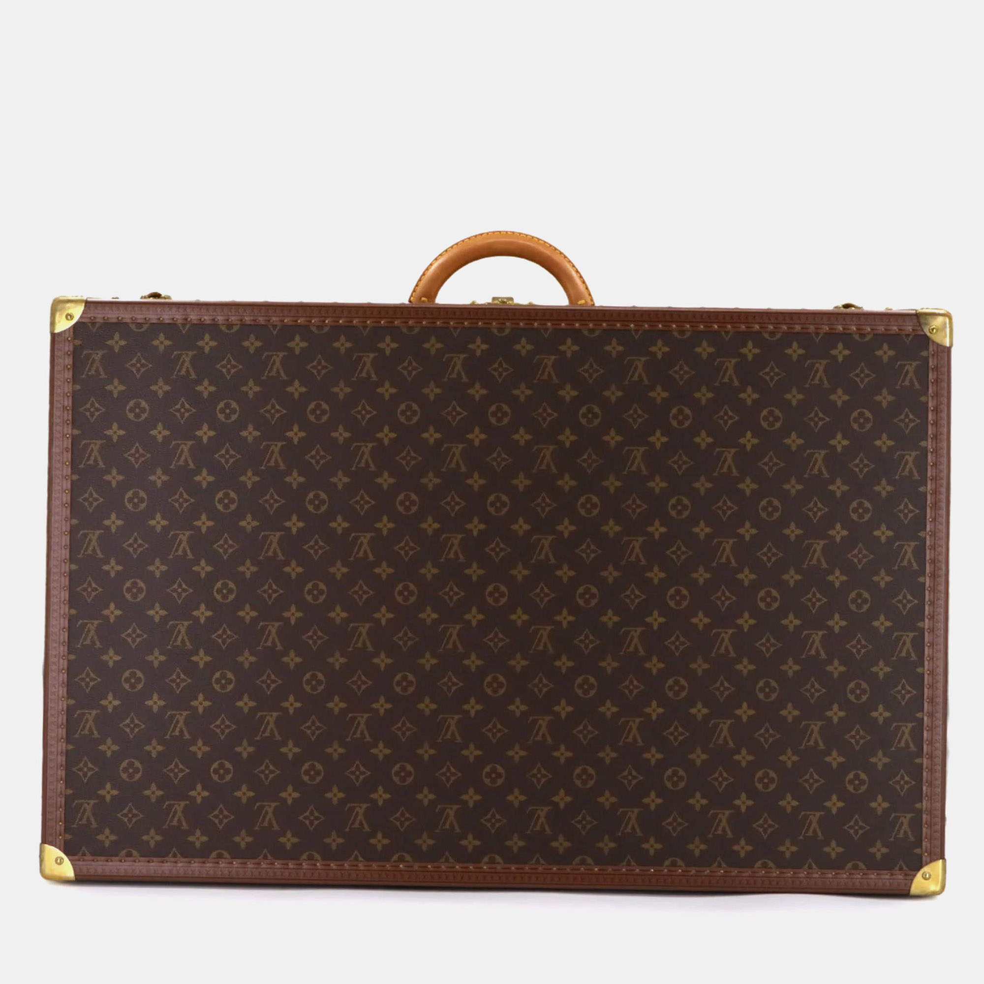 

Louis Vuitton Monogram Alzer 80 Trunk Case Bag Brown