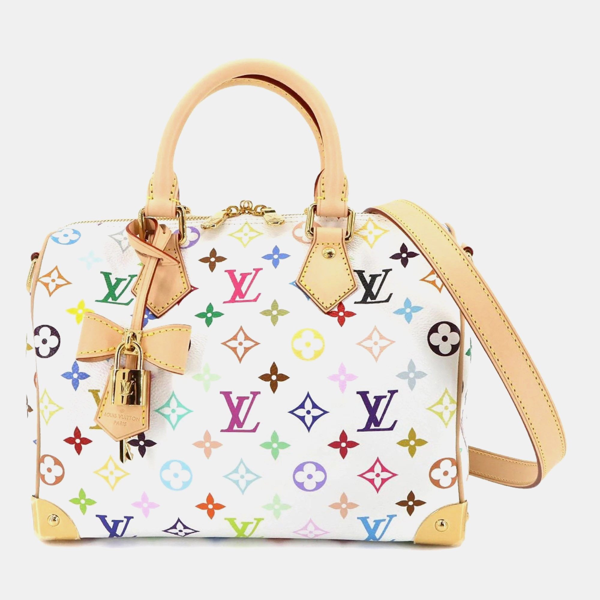 

Louis Vuitton Monogram Multicolore Speedy 25 Bandouliere 2-Way Handbag/Shoulder Bag Bron, Multicolor