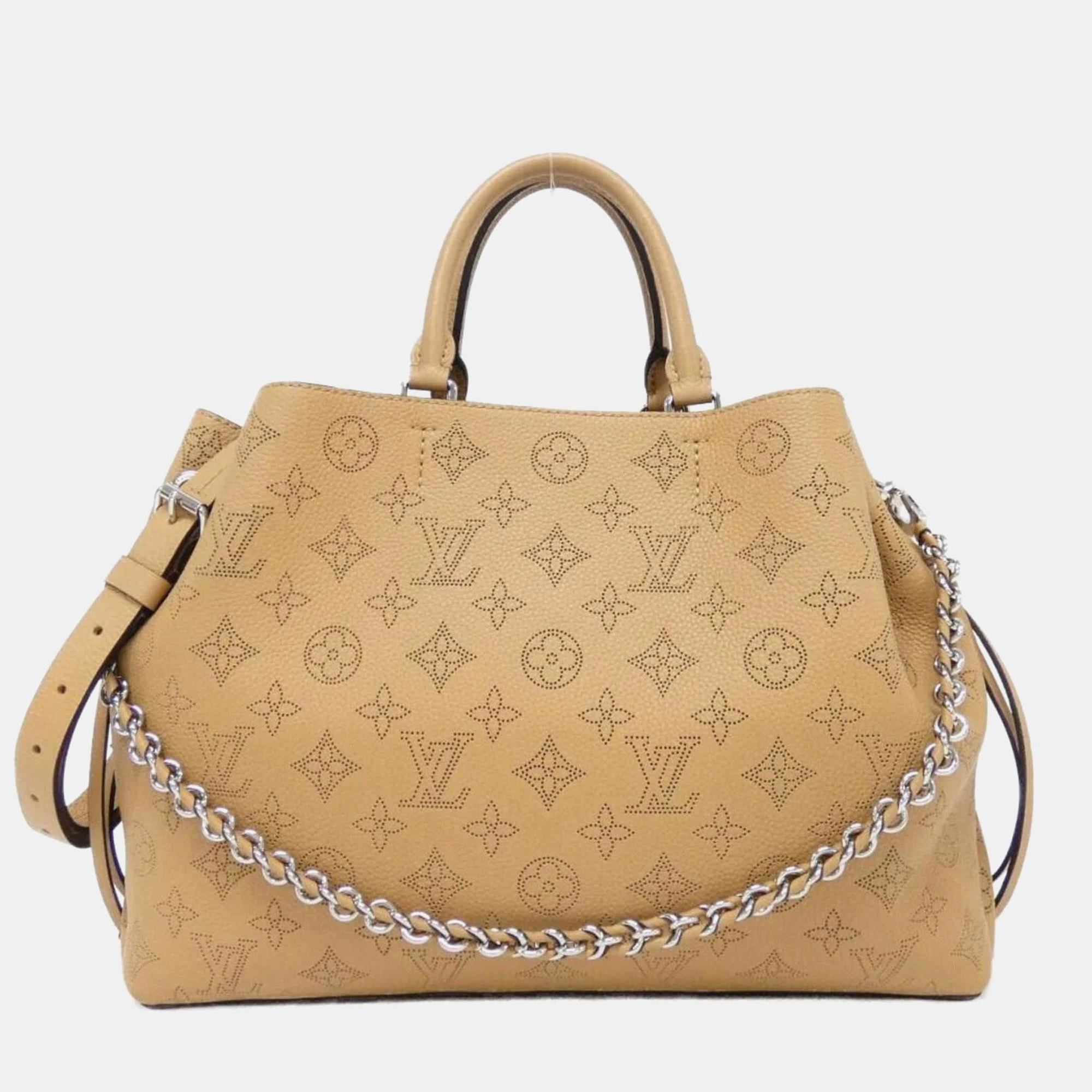 

Louis Vuitton Mahina Bella Perforated Calfskin Leather Tote Bag, Beige