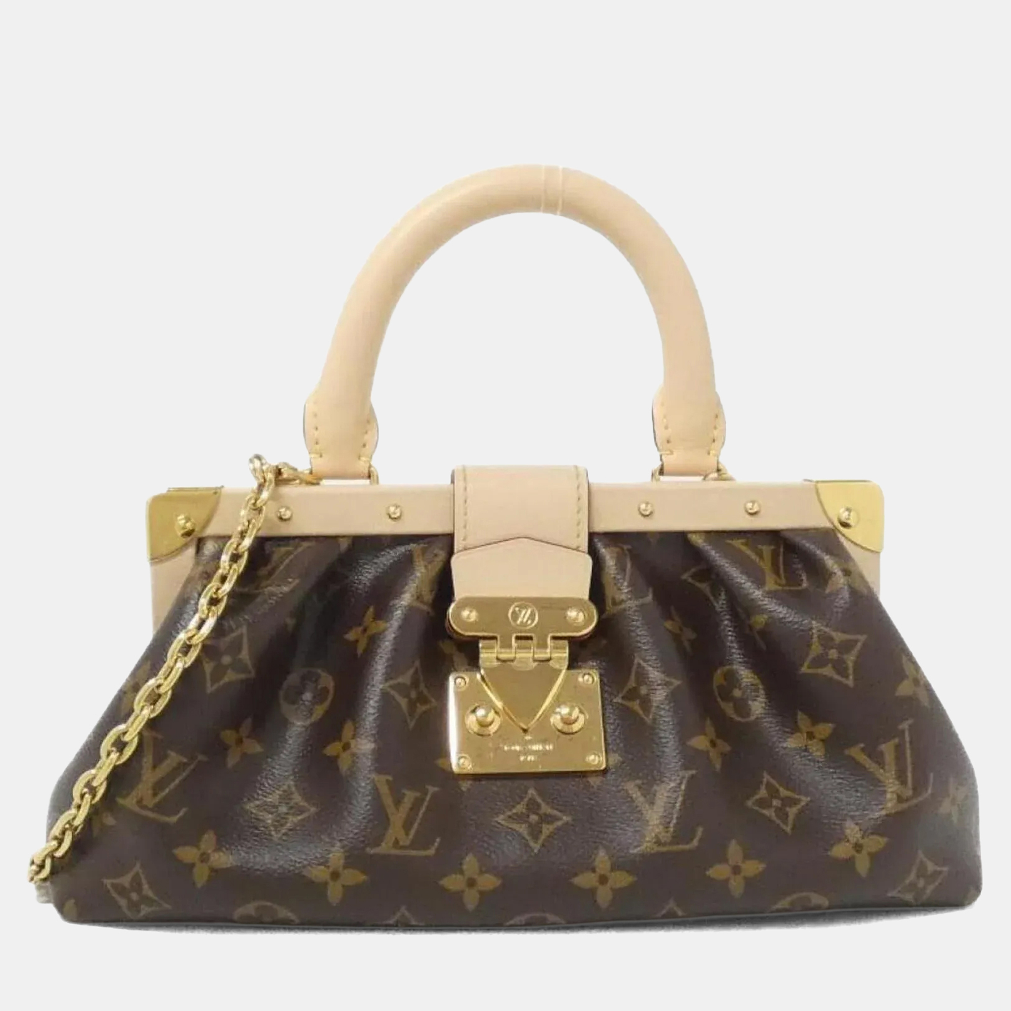 

Louis Vuitton Monogram Clutch Handbag, Brown