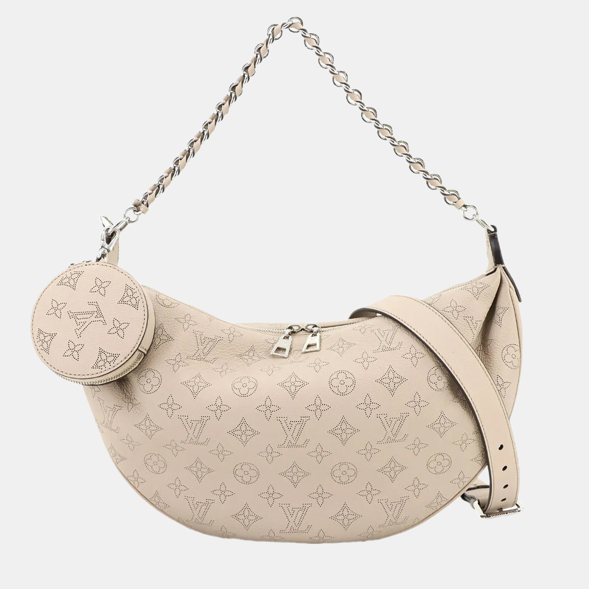 

Louis Vuitton Mahina Baia Mm Shoulder Bag Leather Galle, Beige