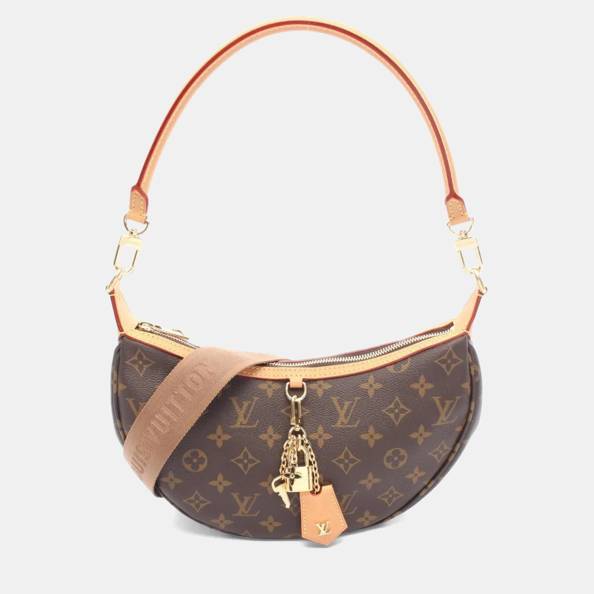 

Louis Vuitton Looping Shoulder Bag In Coated Canvas And Leather Monogram Design Brown