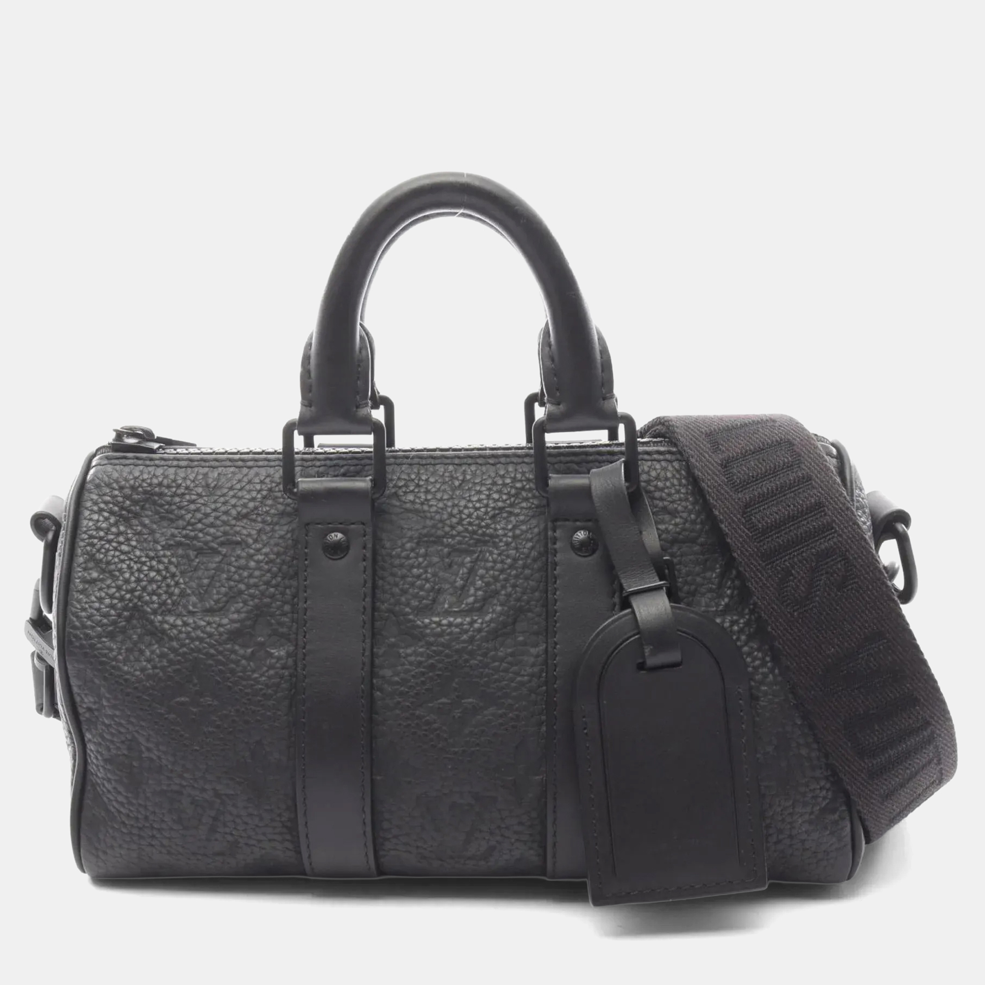 

Louis Vuitton Keepall Bandouliere 25 Handbag In Monogram Taurillon Leather Black