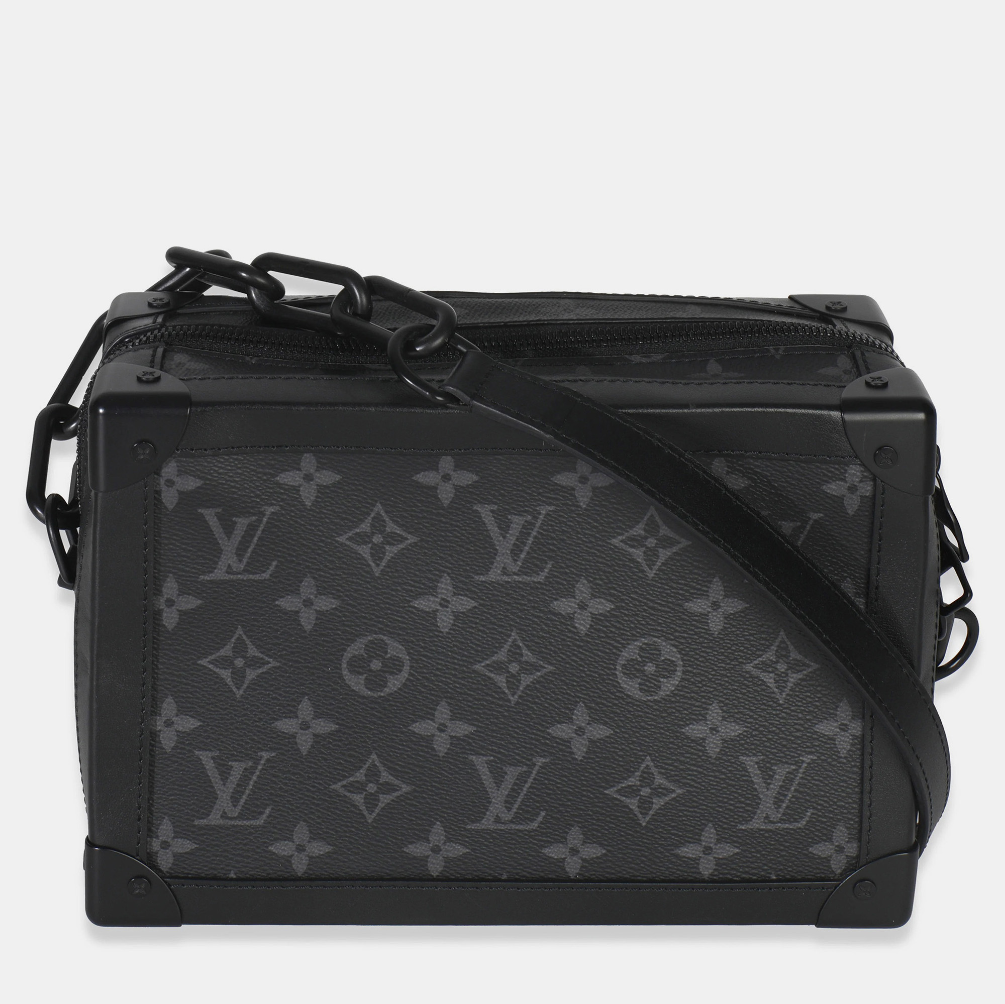 

Louis Vuitton Monogram Eclipse Canvas Soft Trunk, Black