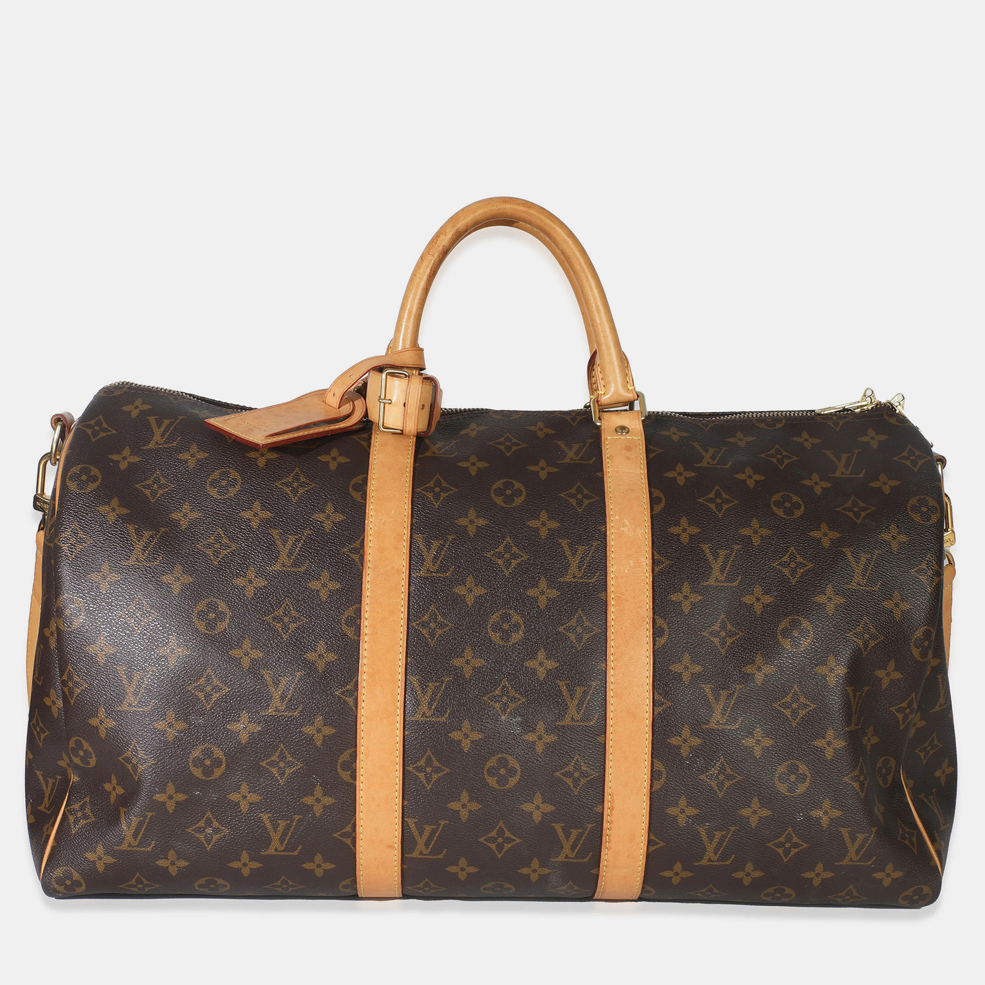 

Louis Vuitton Monogram Canvas Keepall Bandouliere 50, Brown