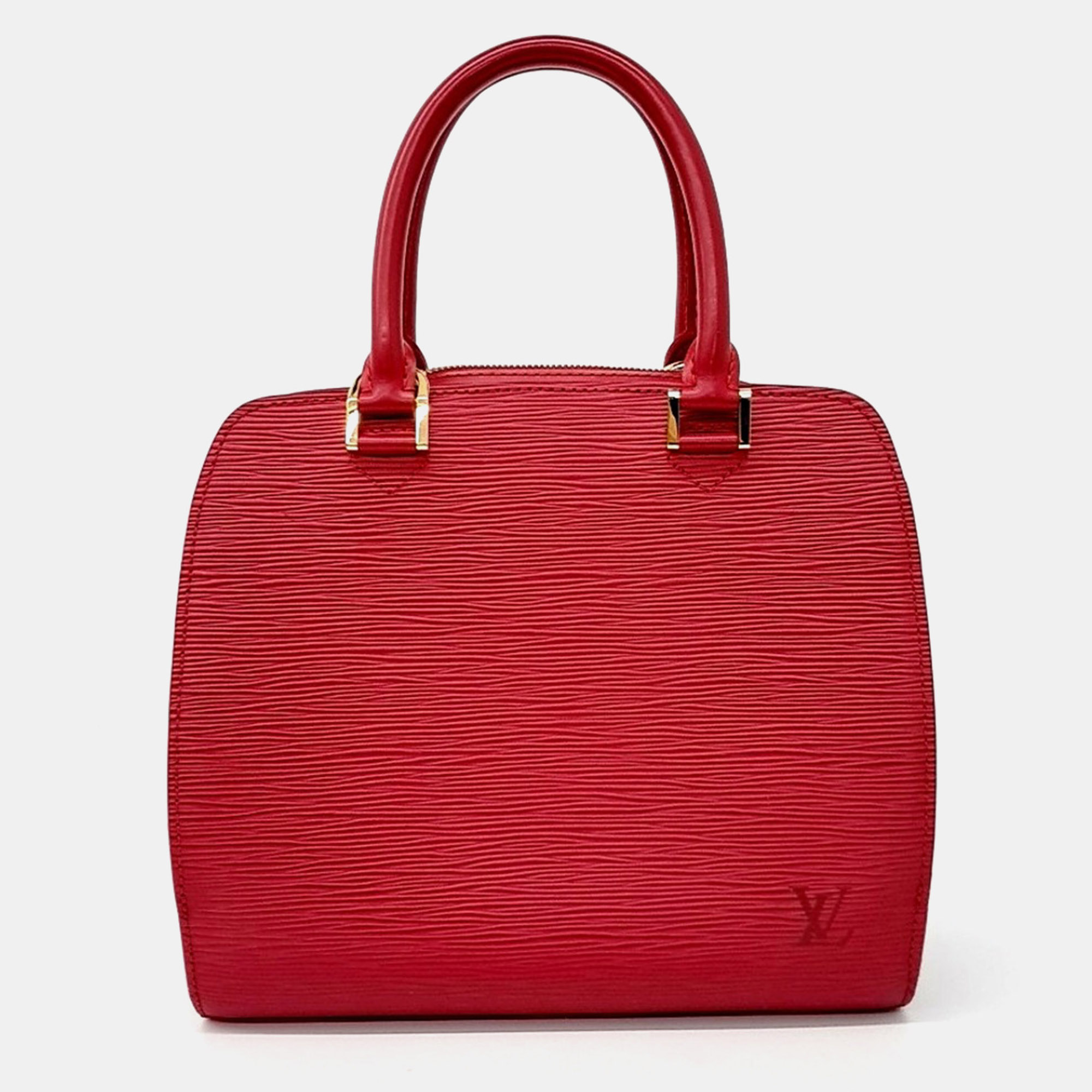 

Louis Vuitton Red Leather Epi Pont Neuf