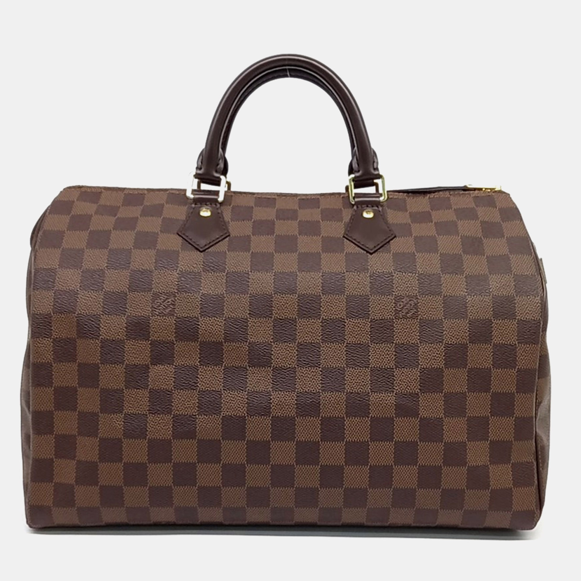 

Louis Vuitton Brown Coated Canvas Damier Speedy 35