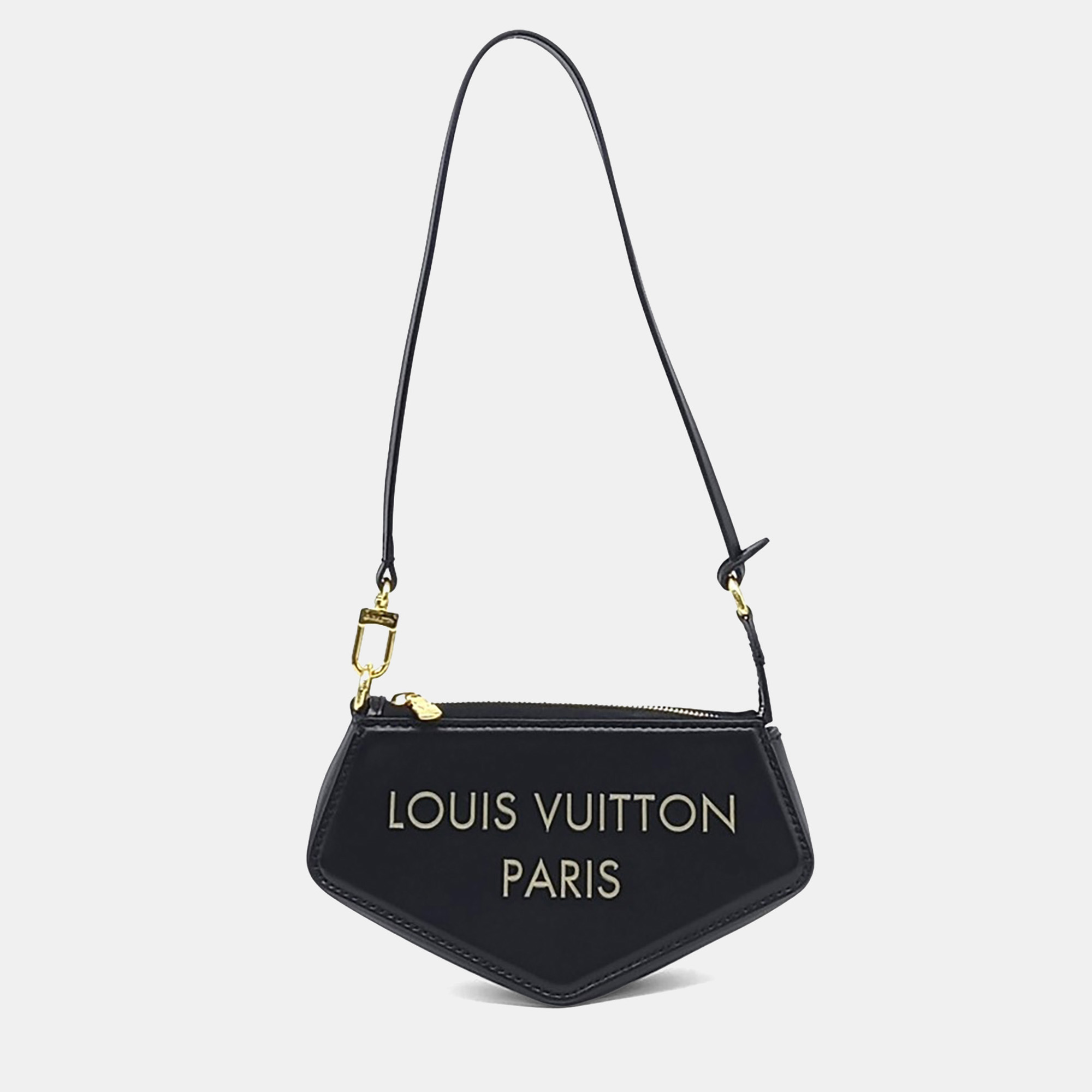

Louis Vuitton Black Leather Pochette Ecuisson