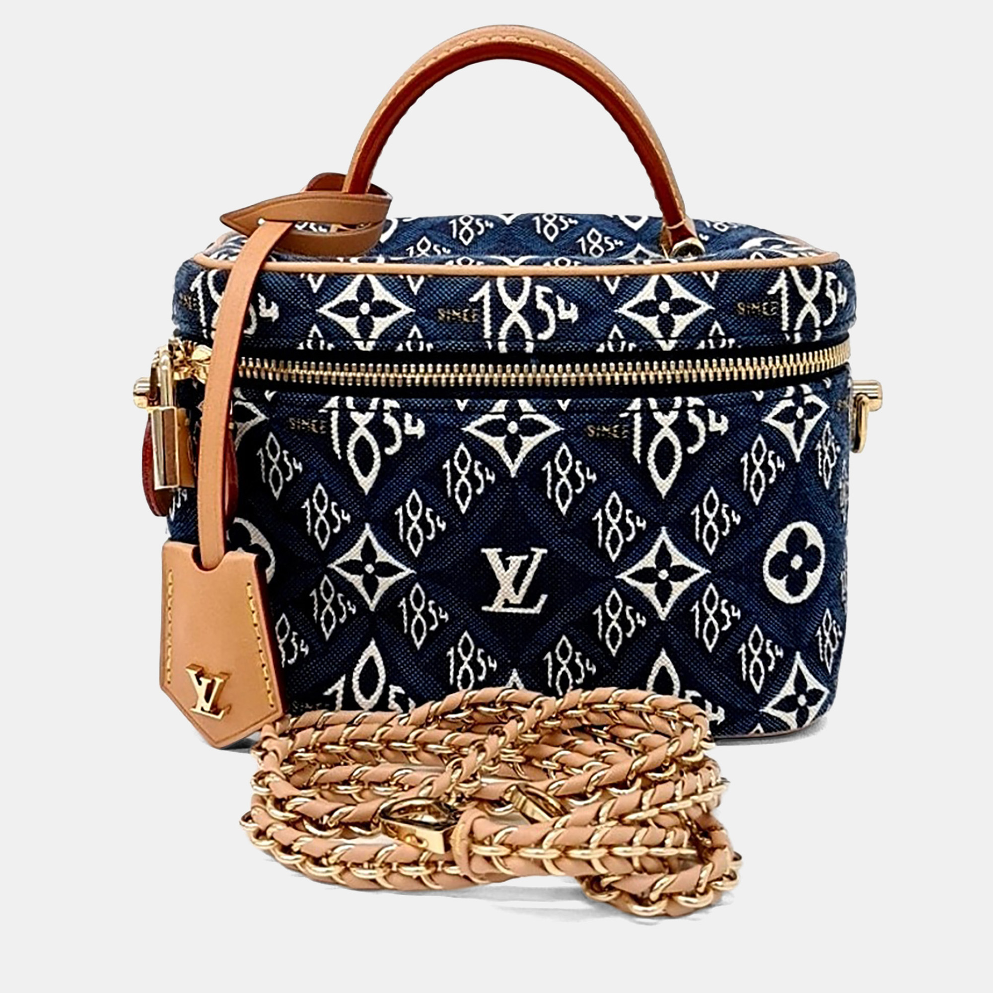 

Louis Vuitton Navy Blue Fabric 1854 Vanity PM