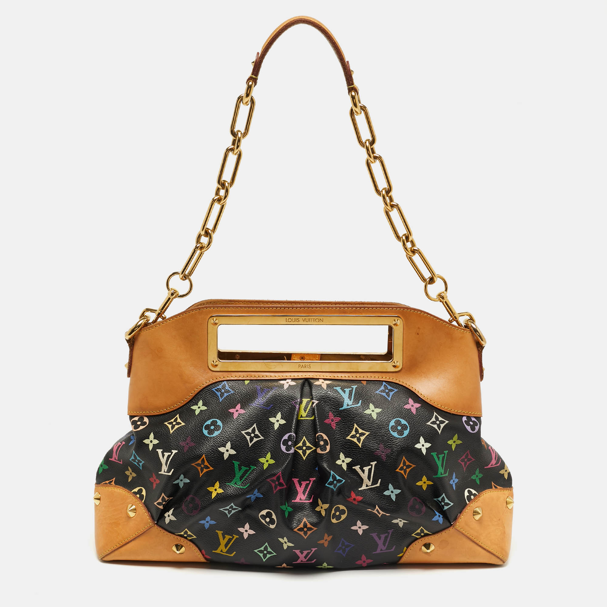 

Louis Vuitton Judy GM Black Monogram Multicolore Canvas Bag, Multicolor