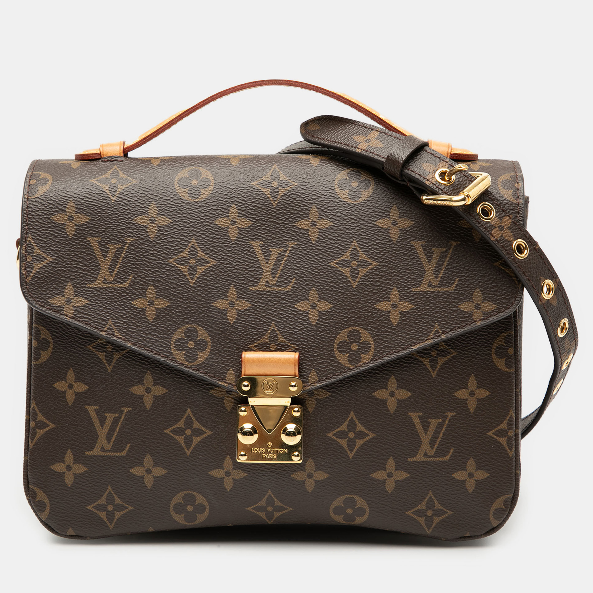 

Louis Vuitton Brown Monogram Pochette Metis