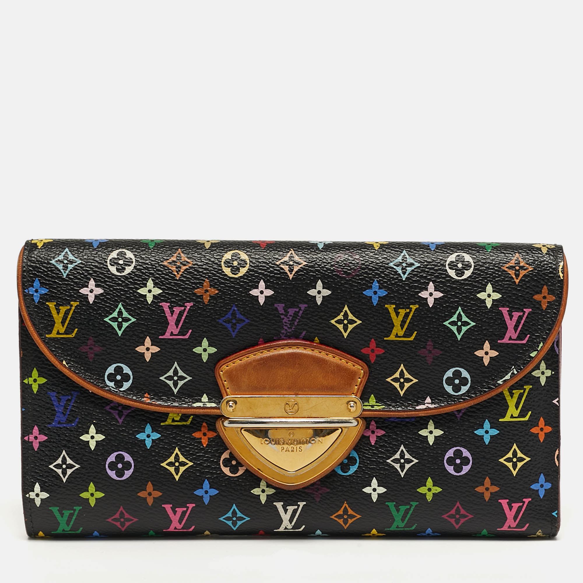 

Louis Vuitton Eugenie Black Monogram Multicolor Monogram Canvas Wallet