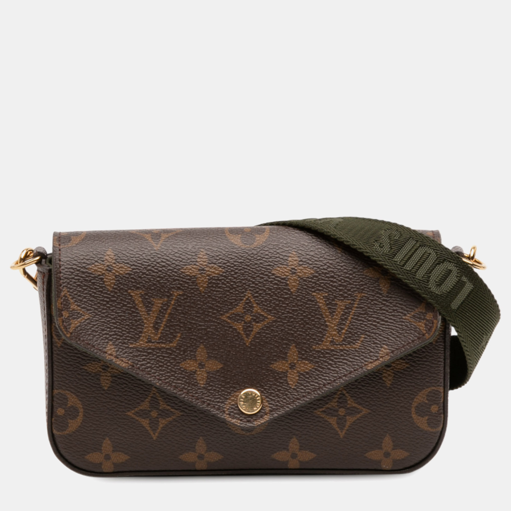 

Louis Vuitton Brown Monogram Felicie Strap And Go