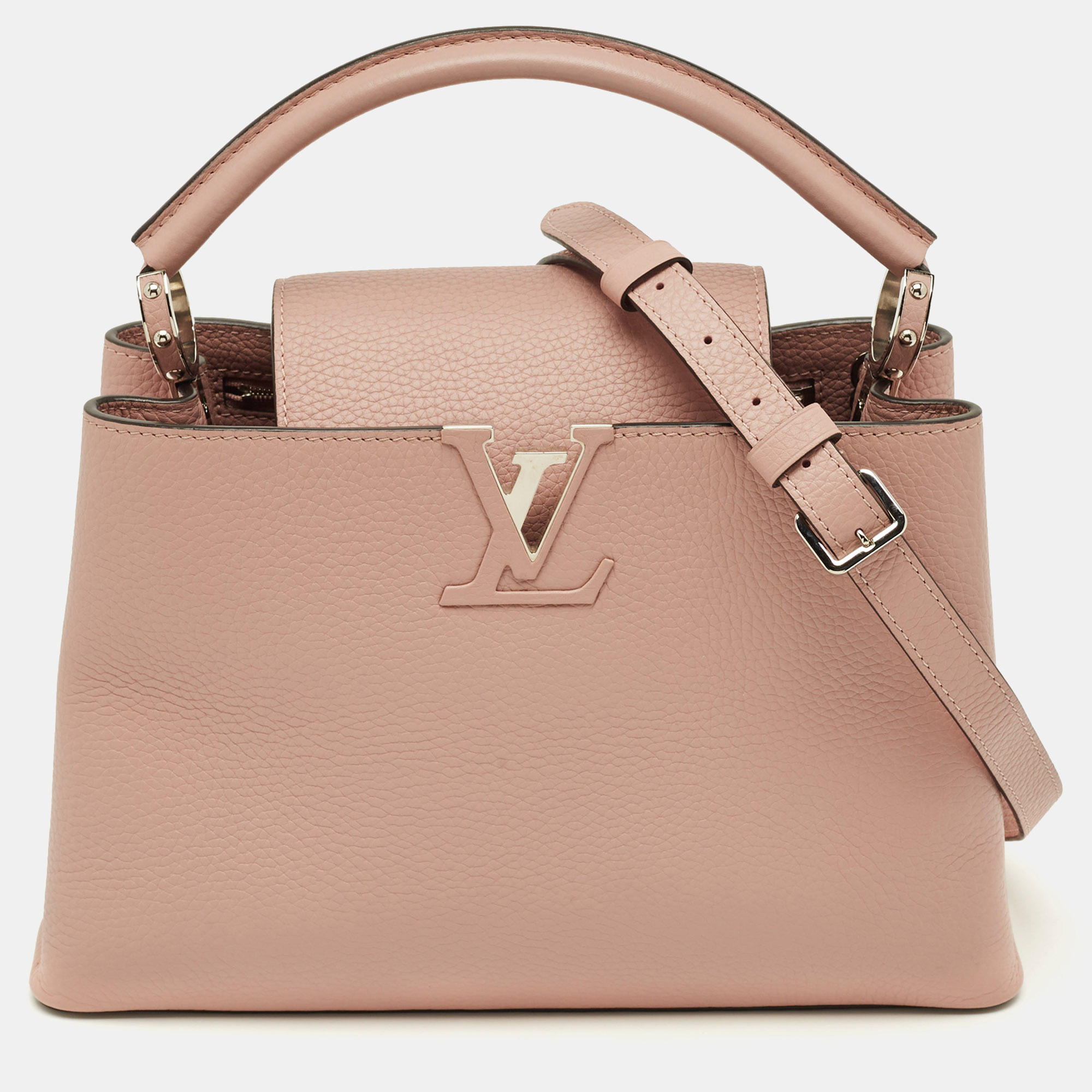 

Louis Vuitton Capucines MM Pink Leather Bag