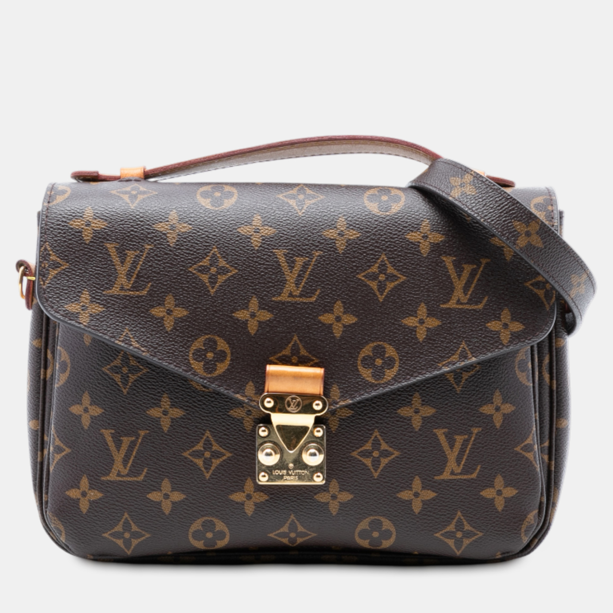 

Louis Vuitton Brown Monogram Pochette Metis