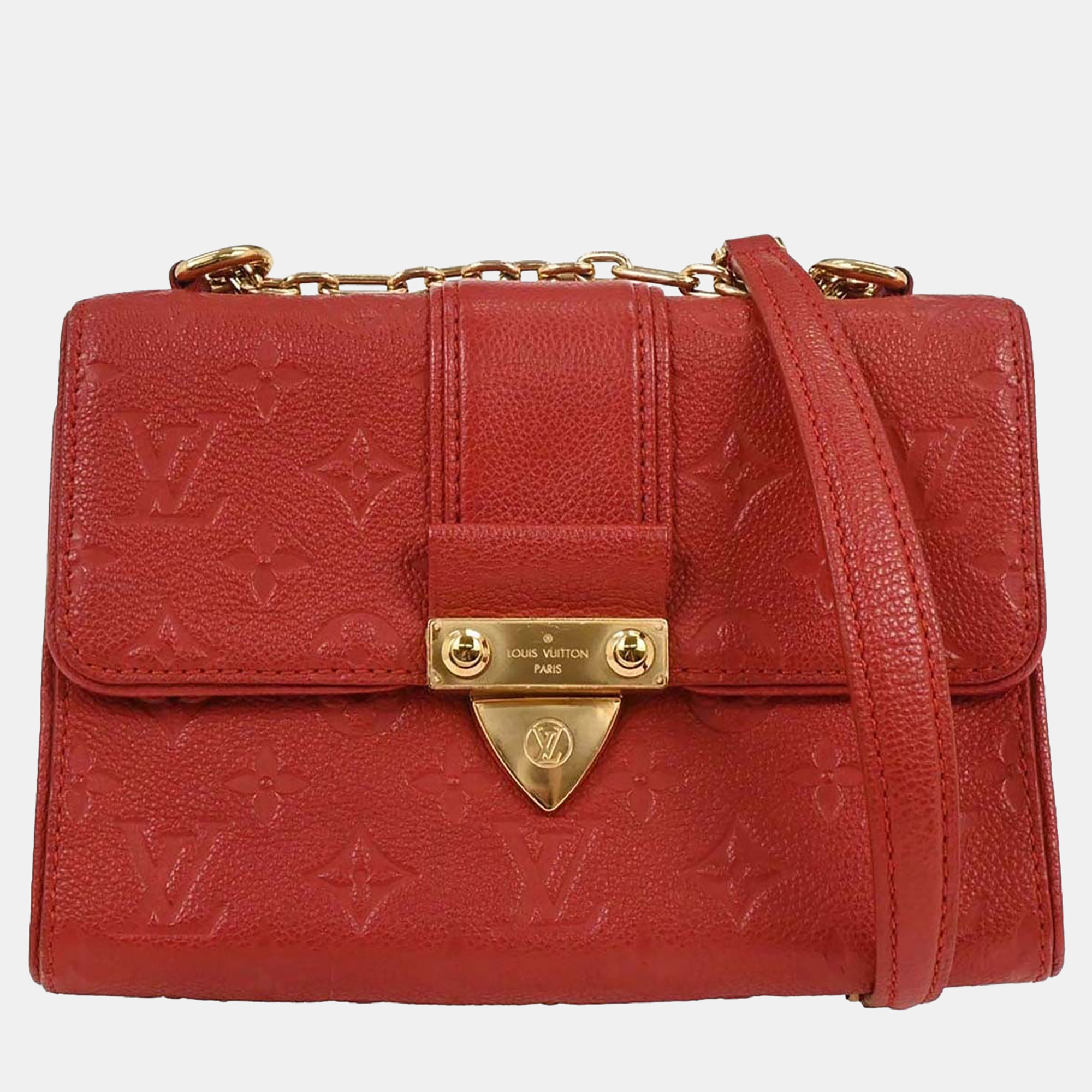 

Louis Vuitton Red Monogram Empreinte Saint Sulpice PM