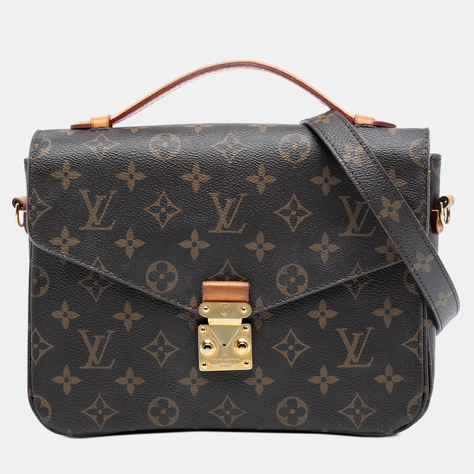 

Louis Vuitton Brown Monogram Pochette Metis