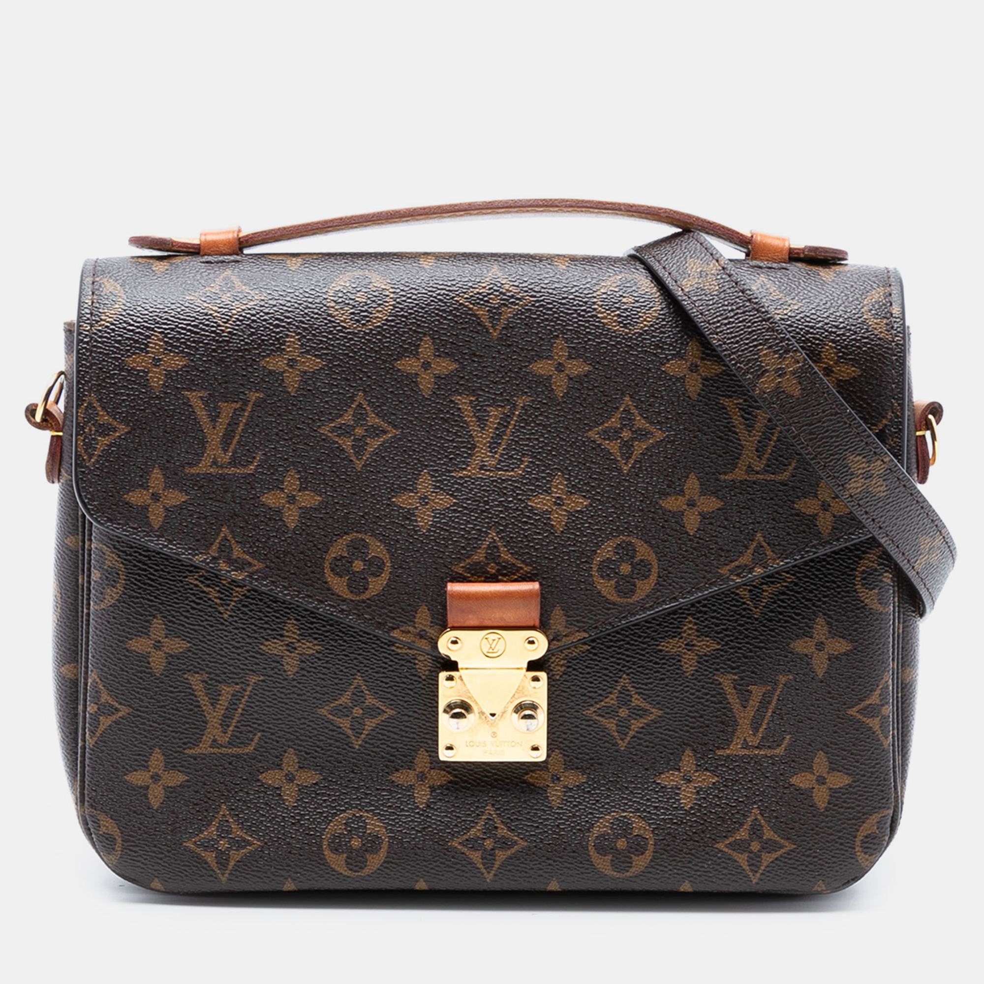 

Louis Vuitton Brown Monogram Pochette Metis