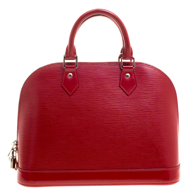 Louis Vuitton Carmine Epi Leather Alma PM Bag