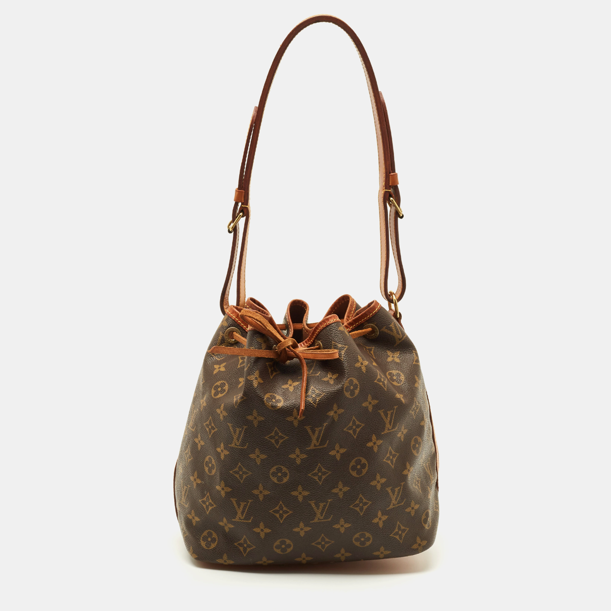 

Louis Vuitton Noe Petit Monogram Canvas Bag, Brown