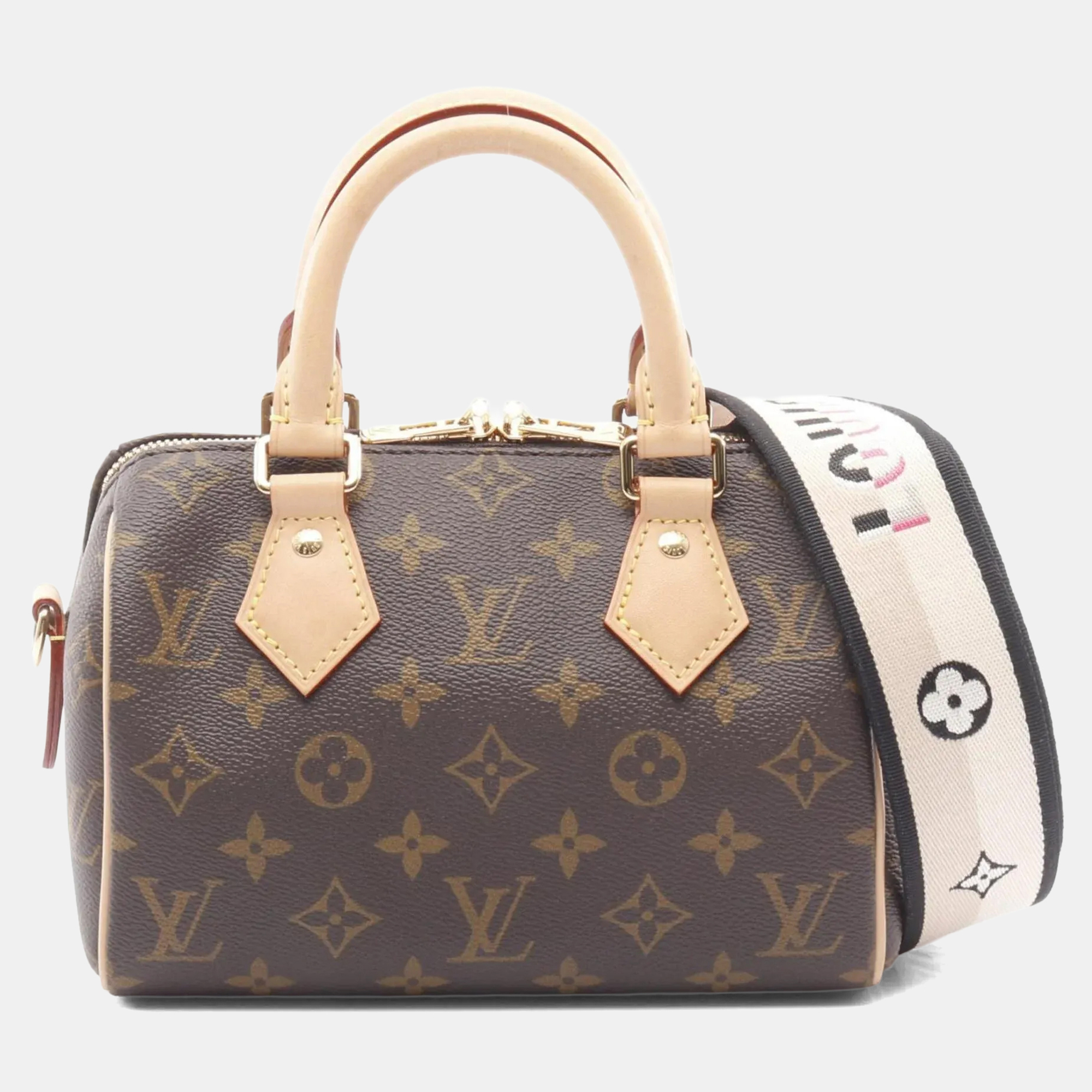 

Louis Vuitton Speedy Bandouliere 20 Handbag Coated Canvas And Leather Monogram Brown