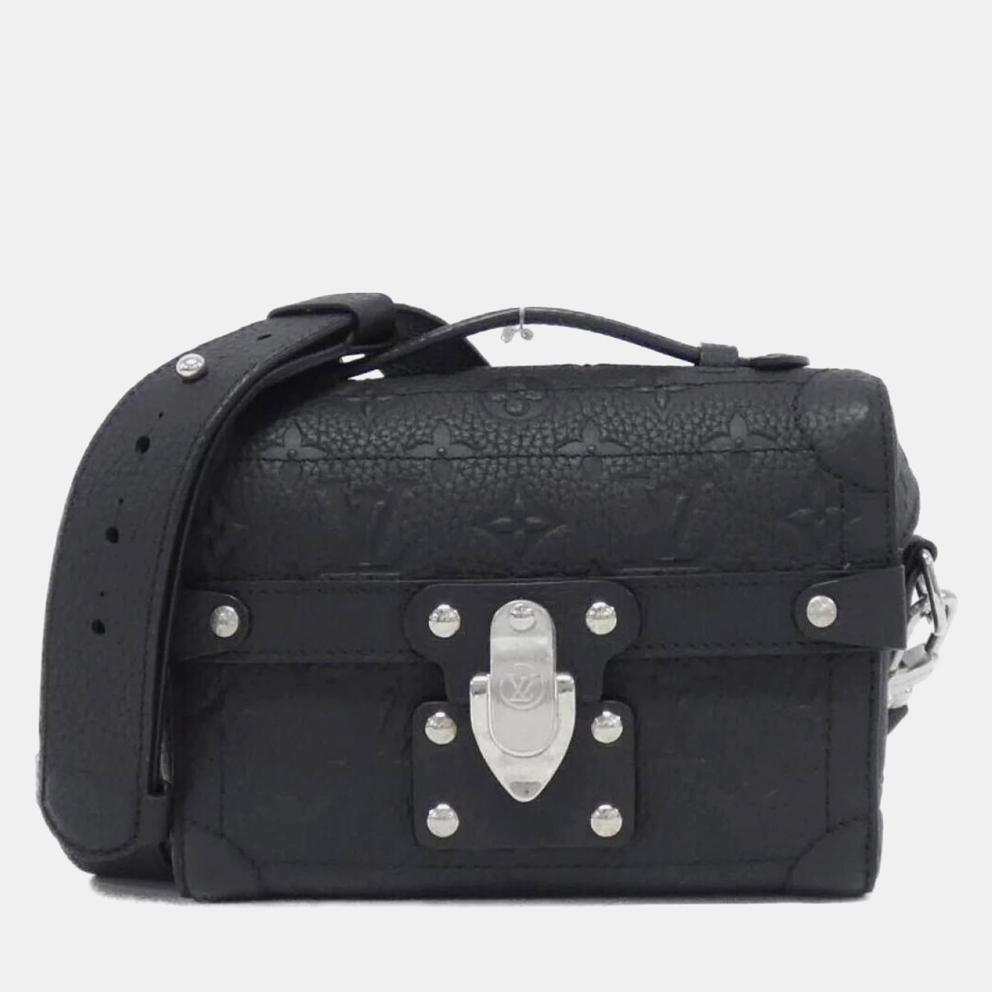 

Louis Vuitton Taurillon Monogram Soul Trunk Handbag, Black
