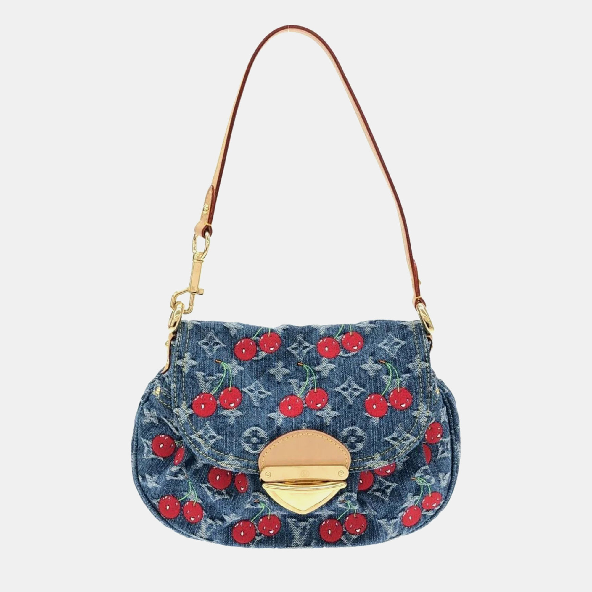 

Louis Vuitton Monogram Cherry Denim Lv X Tm Sunset Shoulder Bag, Blue