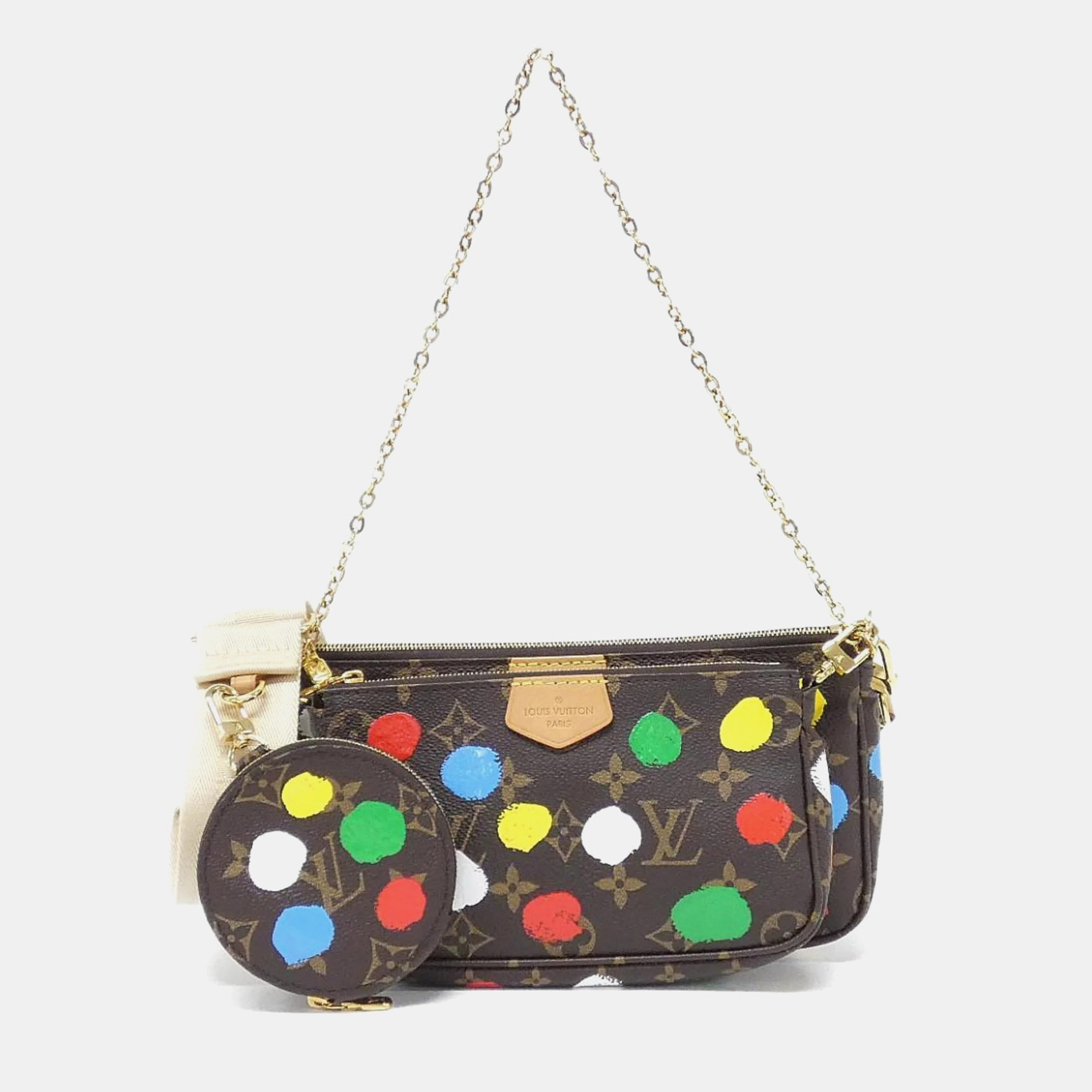 

Louis Vuitton Monogram Lv X Yk Multi Pochette Accessoires Shoulder Bag, Brown