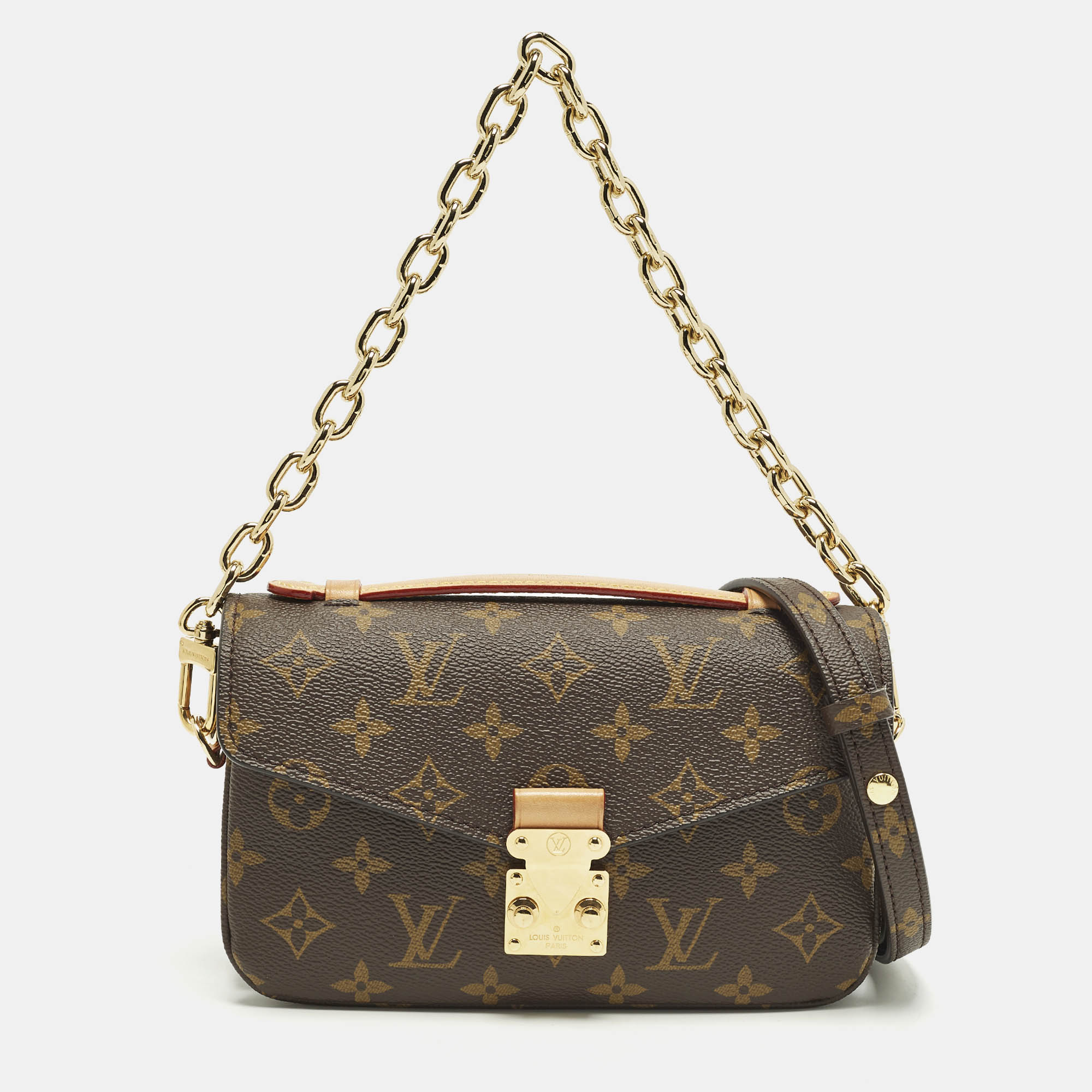 

Louis Vuitton Pochette Métis East West Monogram Canvas Bag, Brown