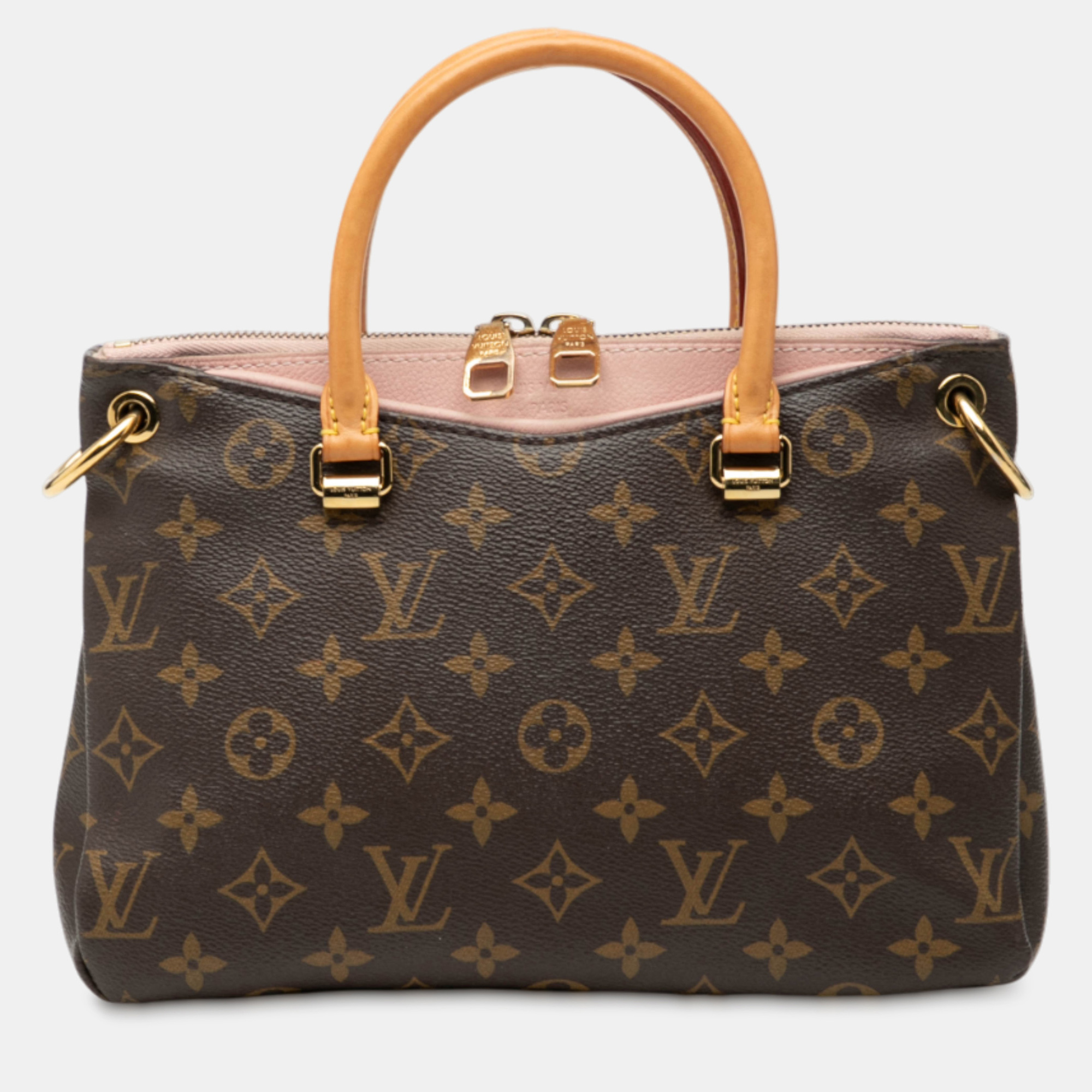 

Louis Vuitton Brown Pink Monogram Pallas BB