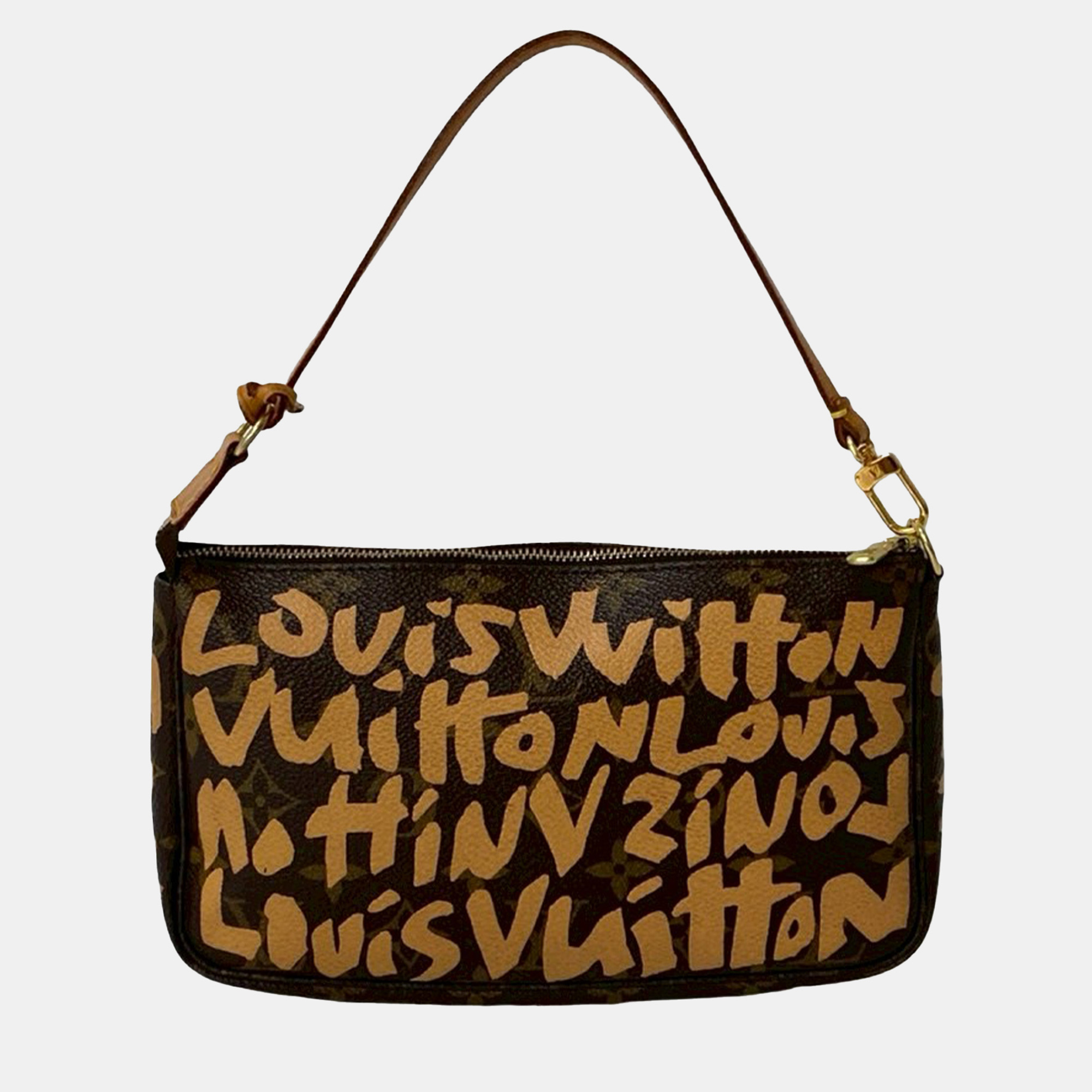 

Louis Vuitton Brown Stephen Sprouse Monogram Graffiti Pochette Accessoires