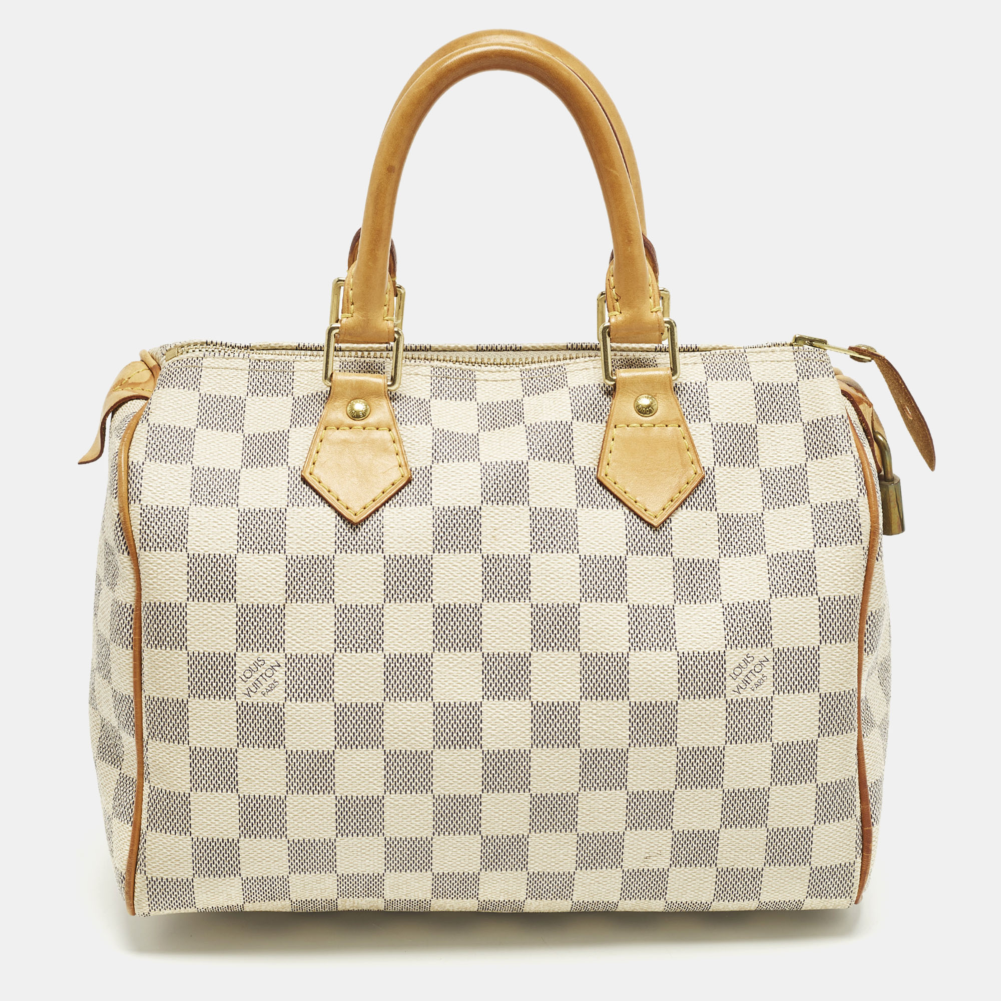 

Louis Vuitton Speedy 25 Damier Azur Canvas Bag, Grey