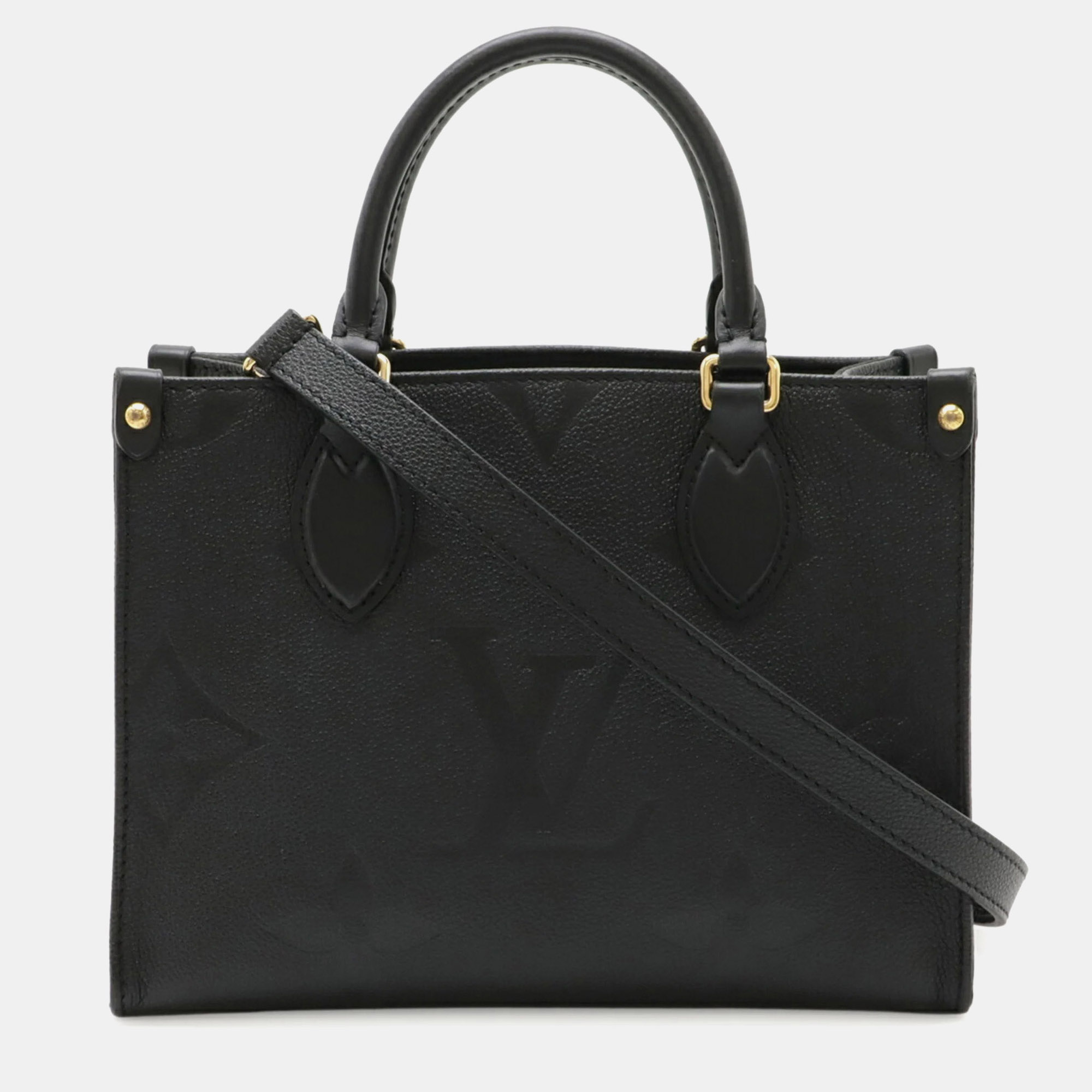 

Louis Vuitton Monogram Empreinte On The Go Pm Handbag/Shoulder Bag Noir Black
