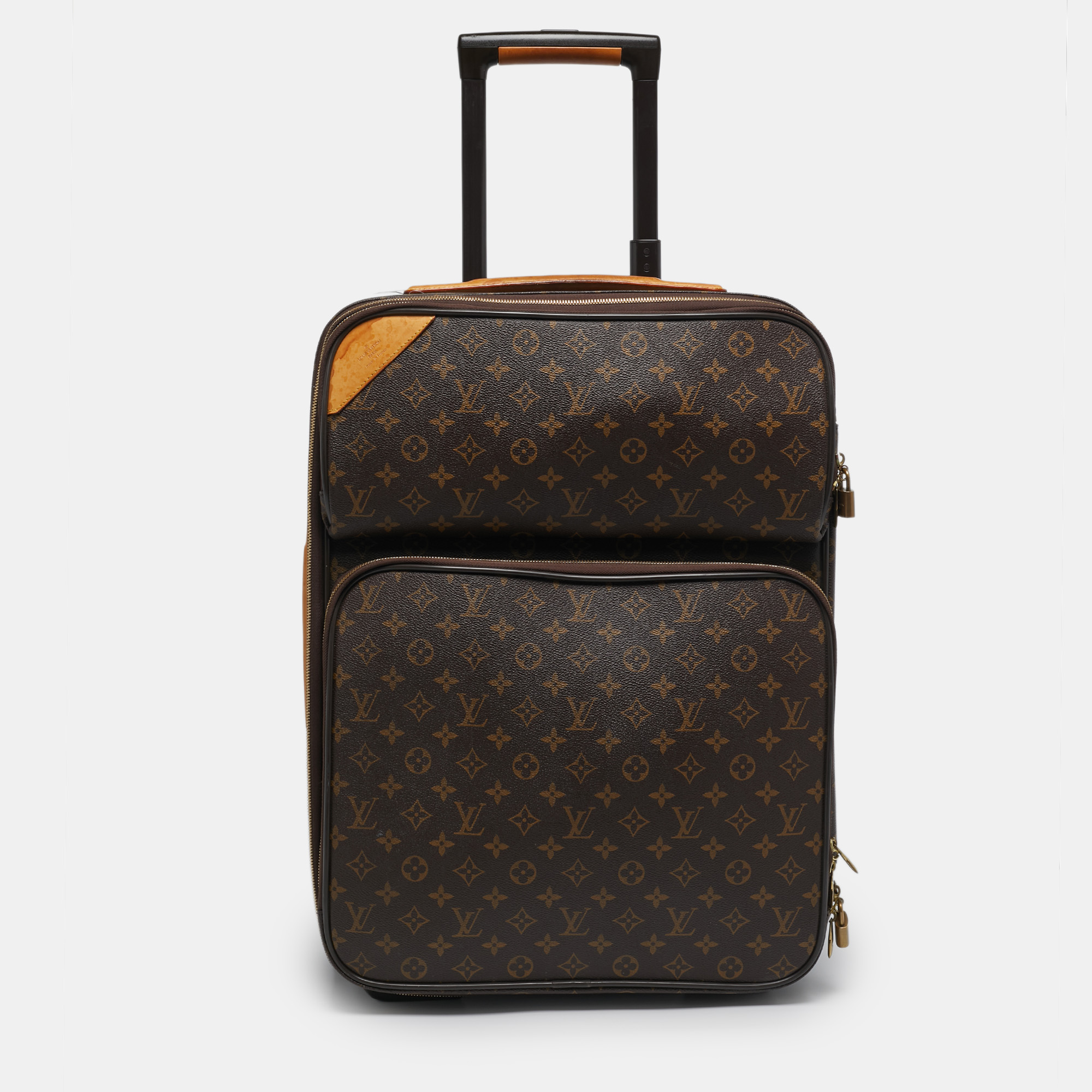 

Louis Vuitton Business Pegase Legere 55 Monogram Canvas Luggage, Brown